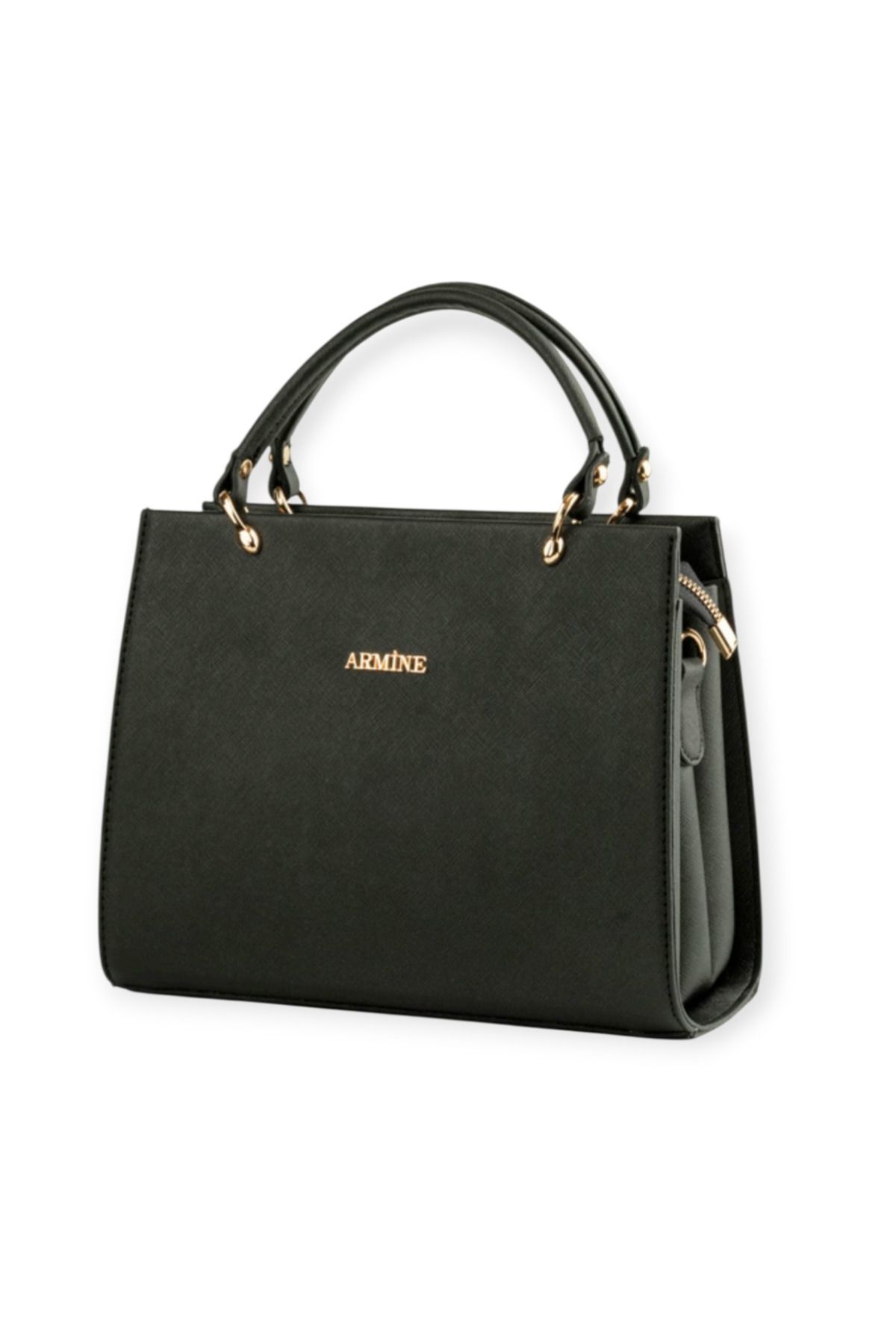 کیف شانه ای سیاه زنانه حجاب ساتن M&Y 355 ارمینه Armine