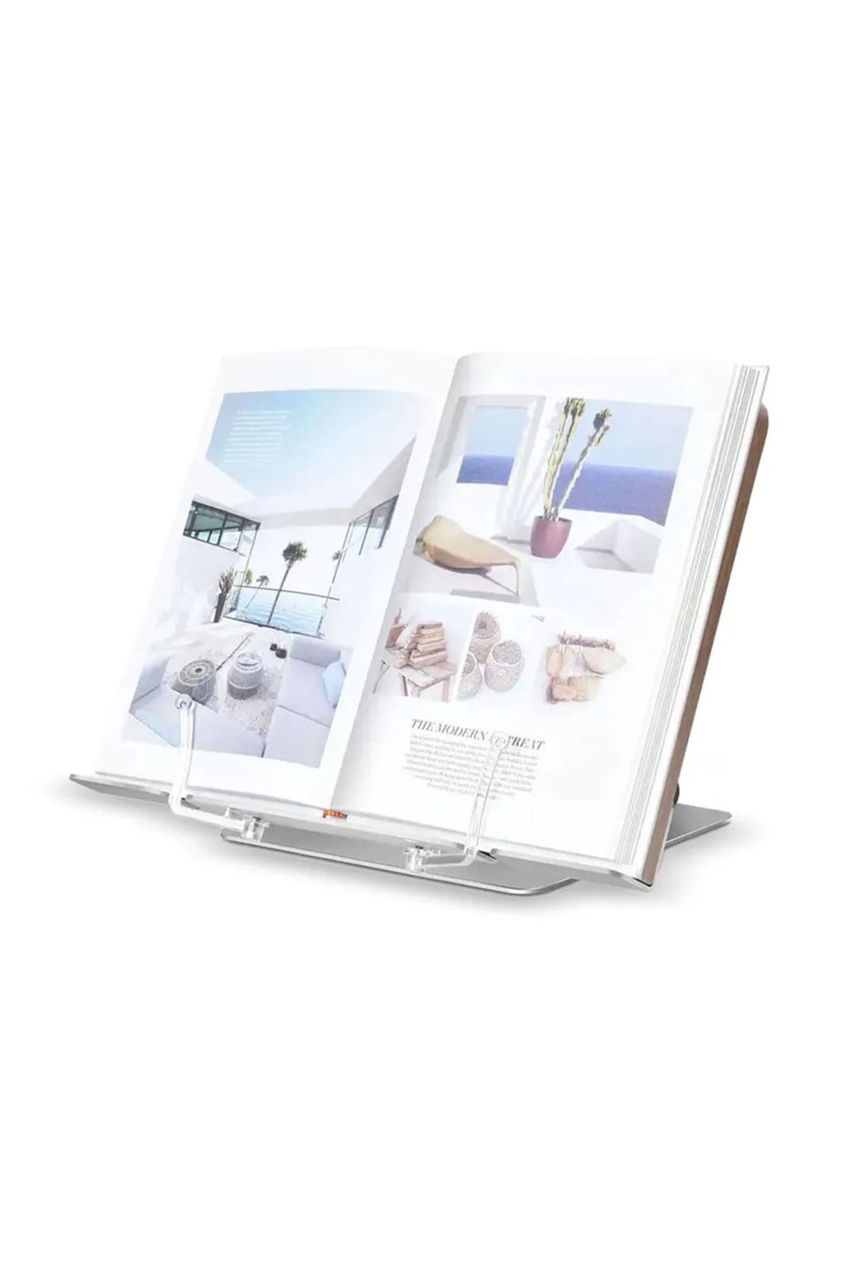 NPO-Std002 Adjustable Reading Angle, Aluminum & Wooden Book/tablet/notebook Stand with Pendulum Modern Rahle 2