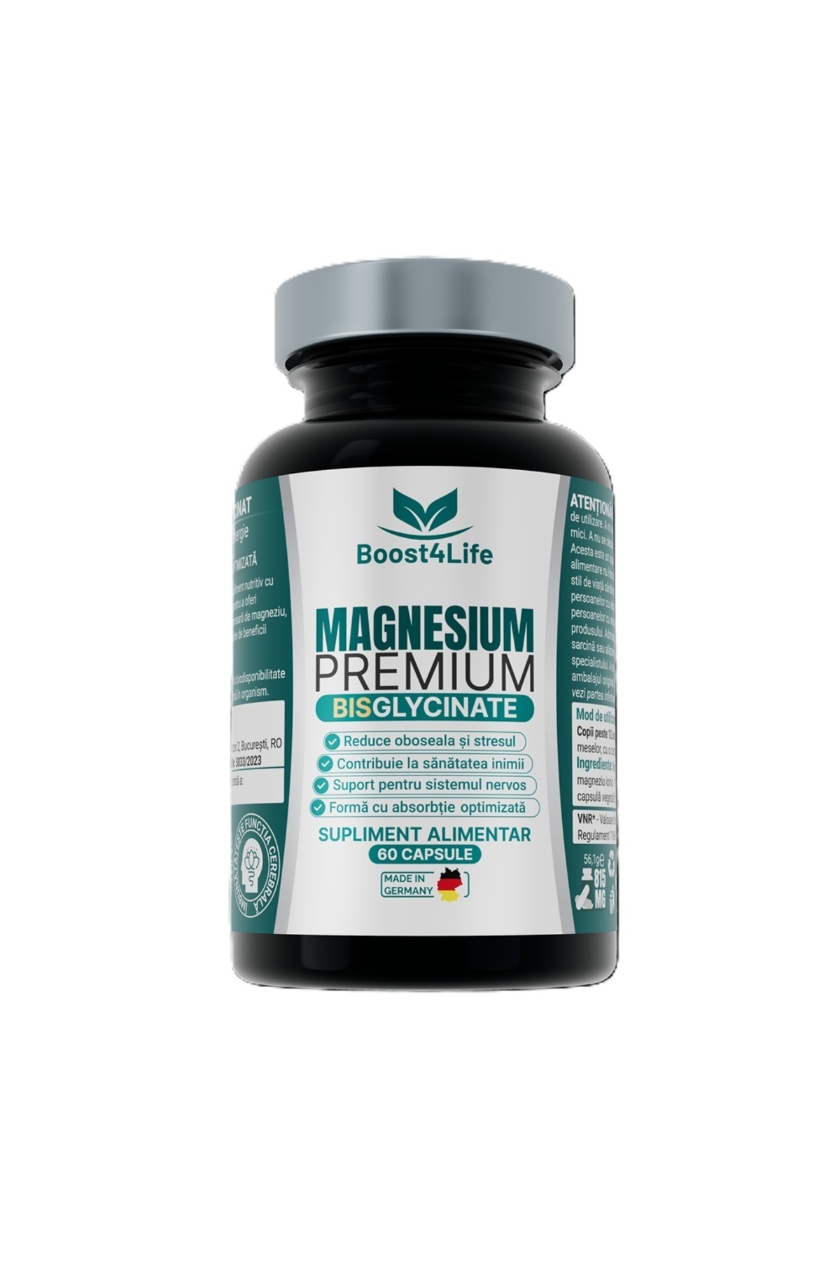 BOOST Δισγλυκινικό μαγνήσιο Premium, 60 κάψουλες, Boost4Life