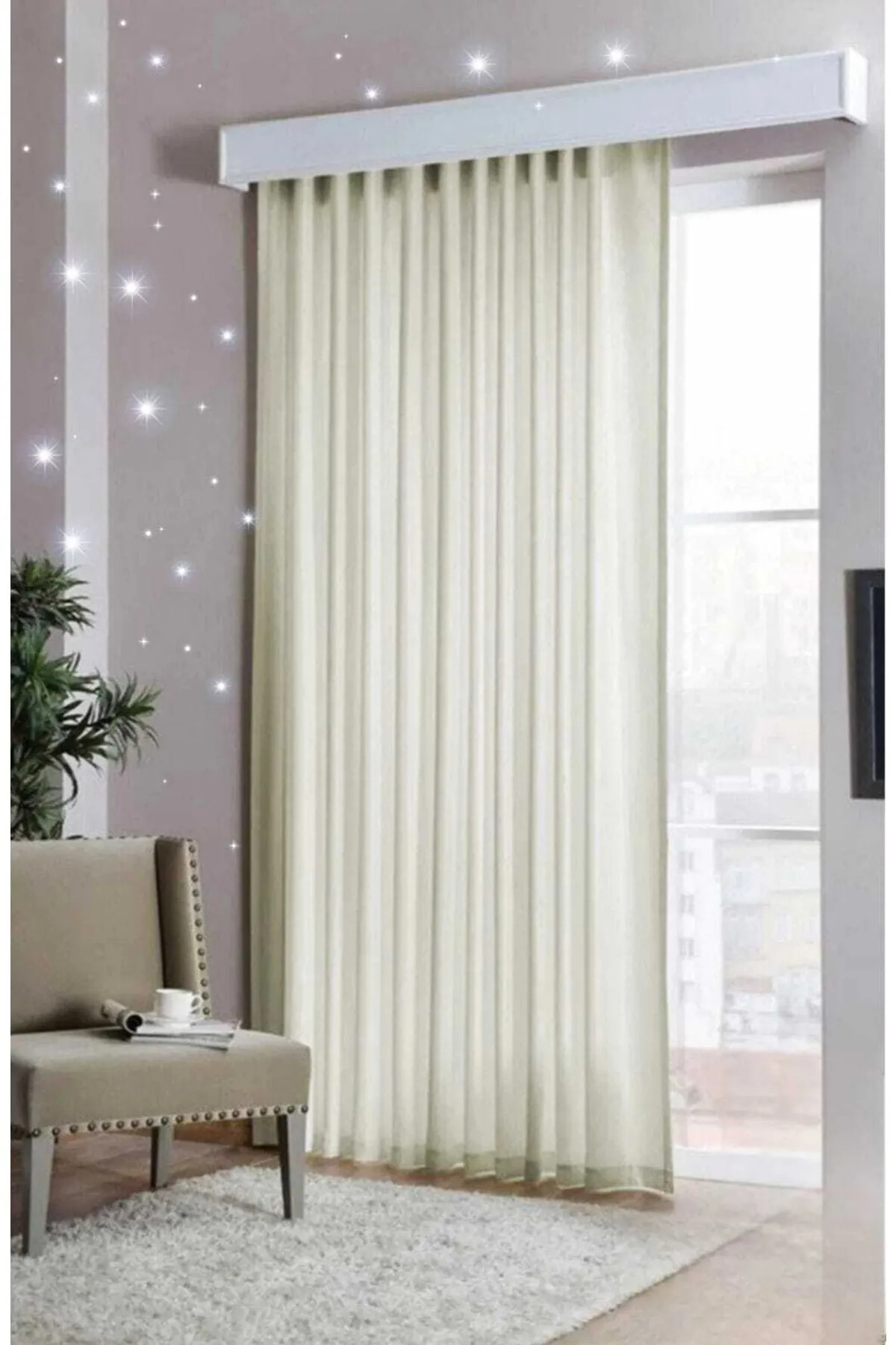 Mexess 1. Kalite Saten Güneşlik Ekru