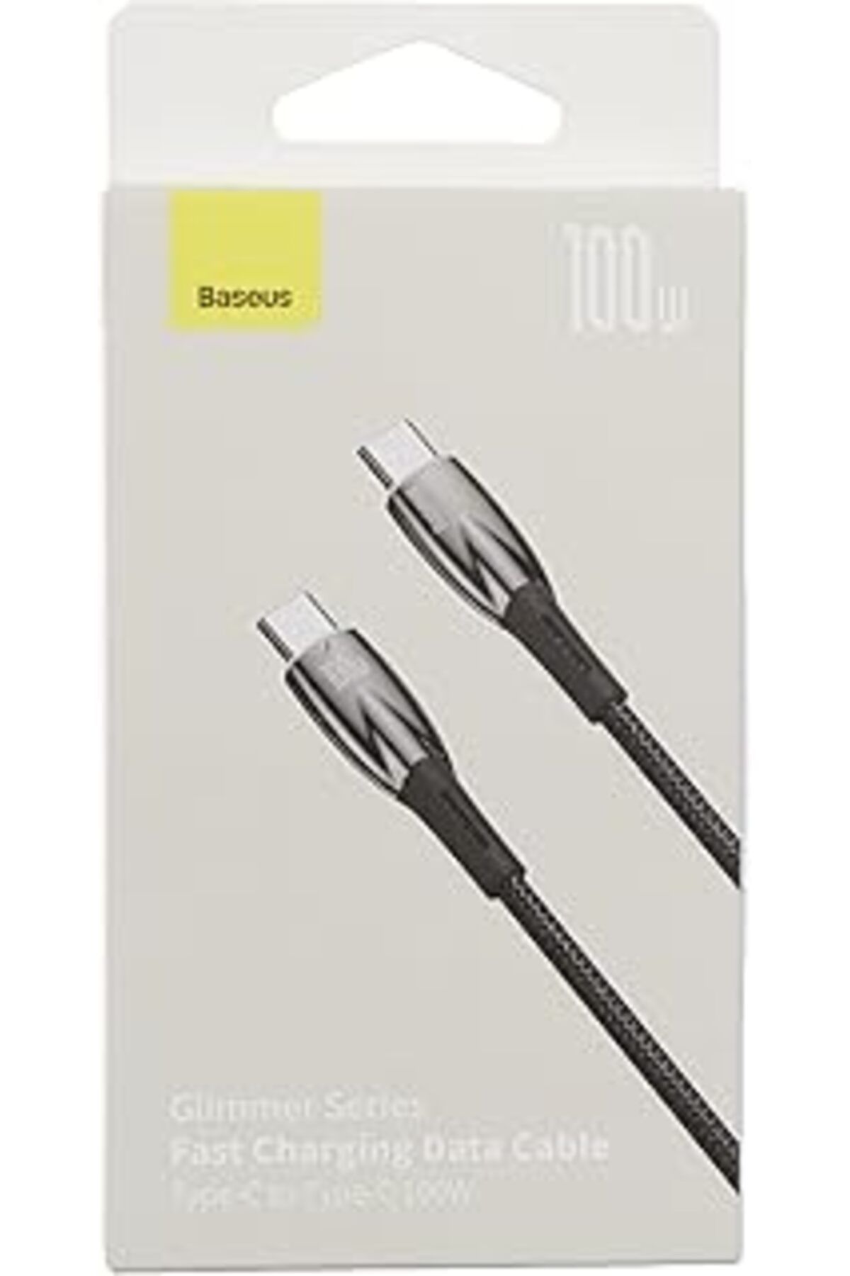 Pazarcan Glimmer Series 100W 100 Cm Pd Type-C Şarj Kablosu Siyah