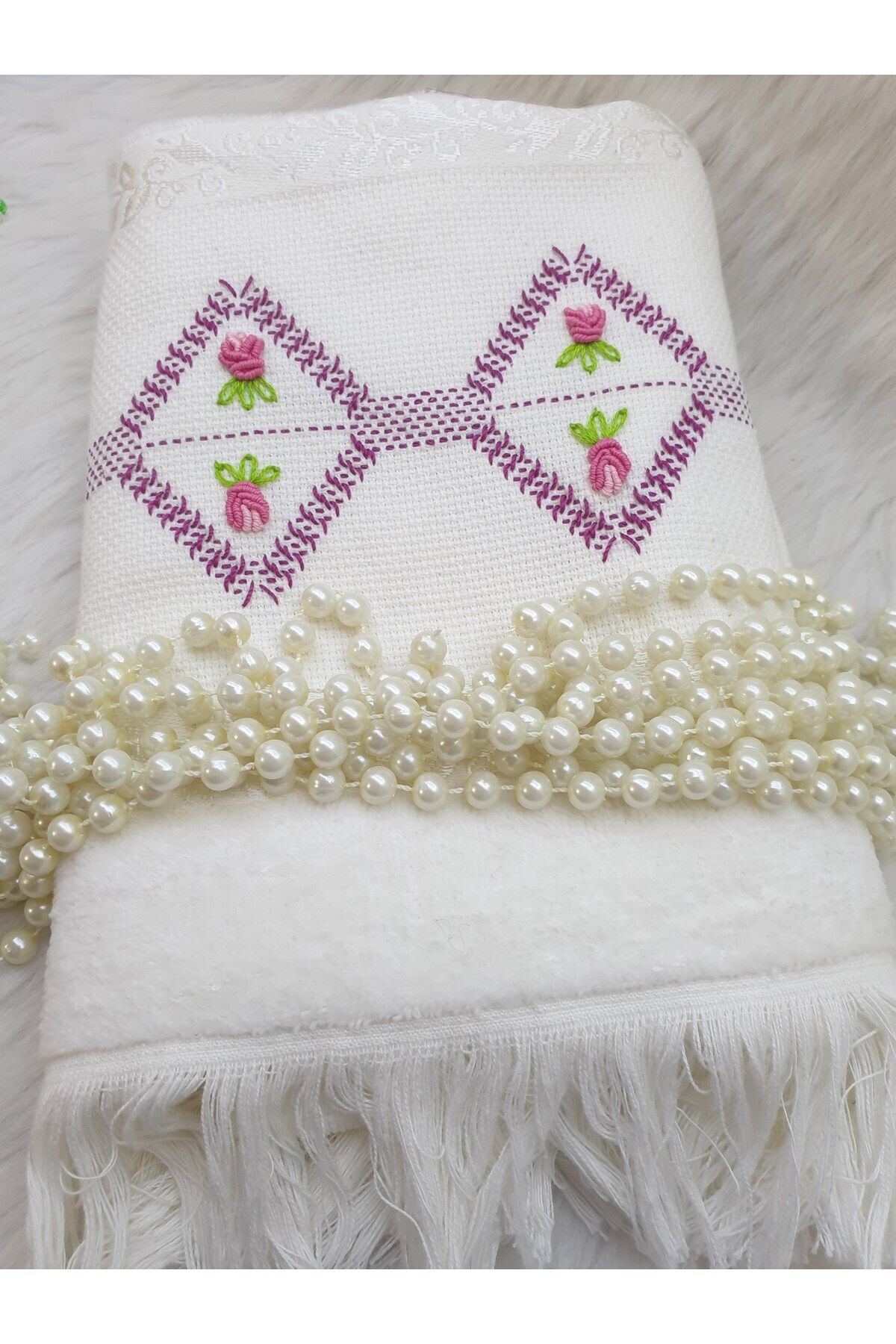 HAPPY HANDMADE El Nakışı Havlu/çeyizlik/bohçalık/hediyelik