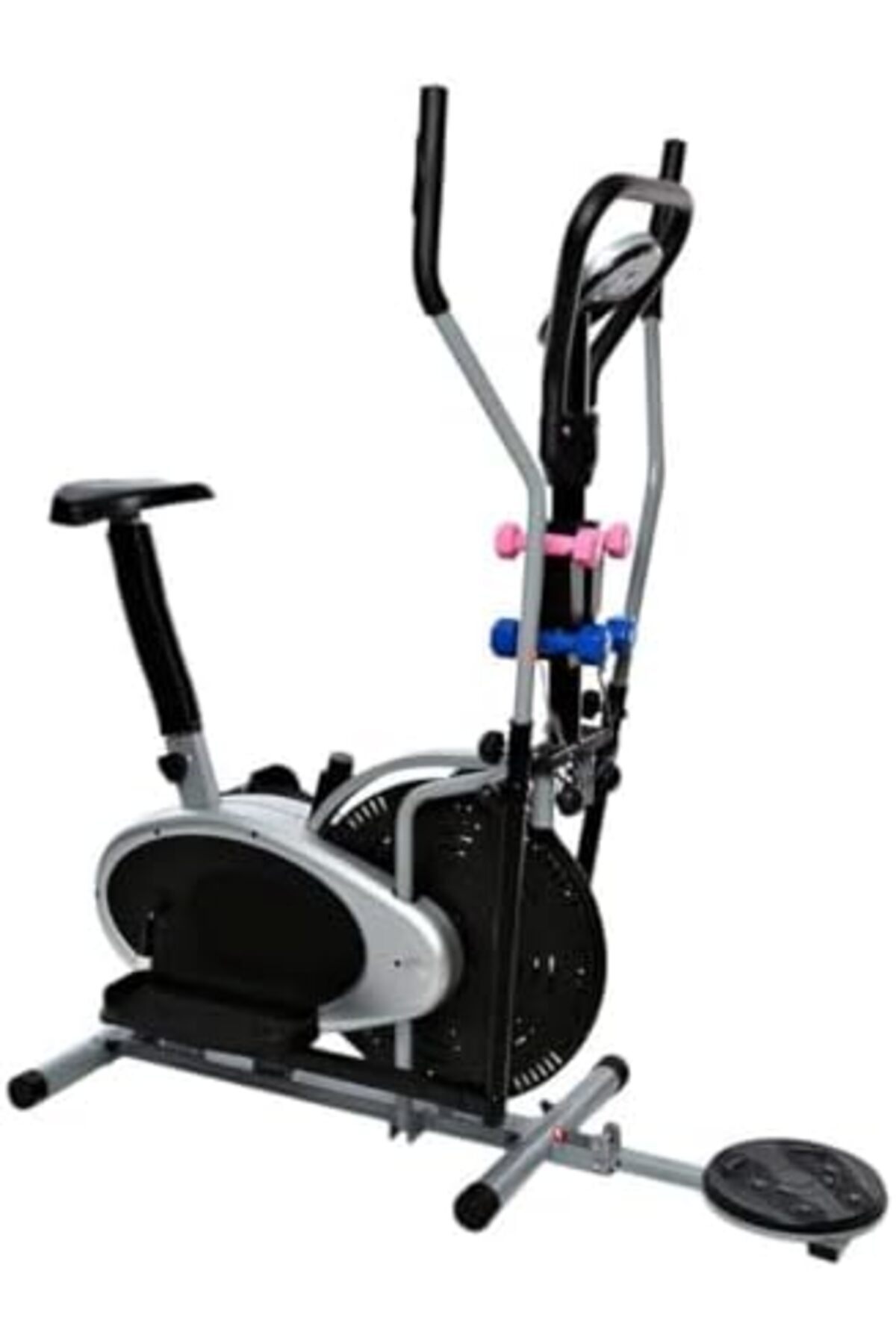 دراجة تمارين اوربتراك 3 في 1 مع تويستر لتمارين الخصر مع دمبل لتمارين العضلات,مع شاشة LCD,يتحمل 120كج