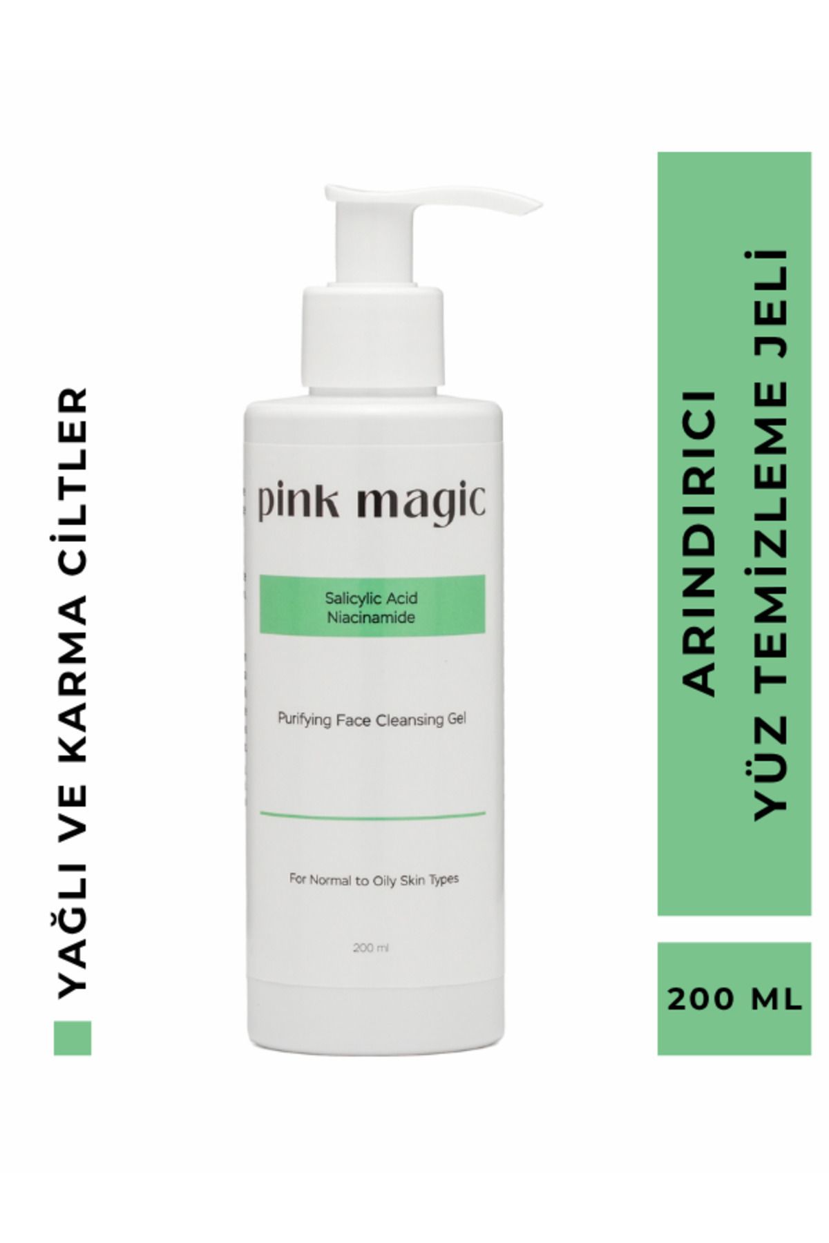 pink magic Arındırıcı Yüz Temizleme Jeli - Normal, Karma ve Yağlı Ciltlere Özel
