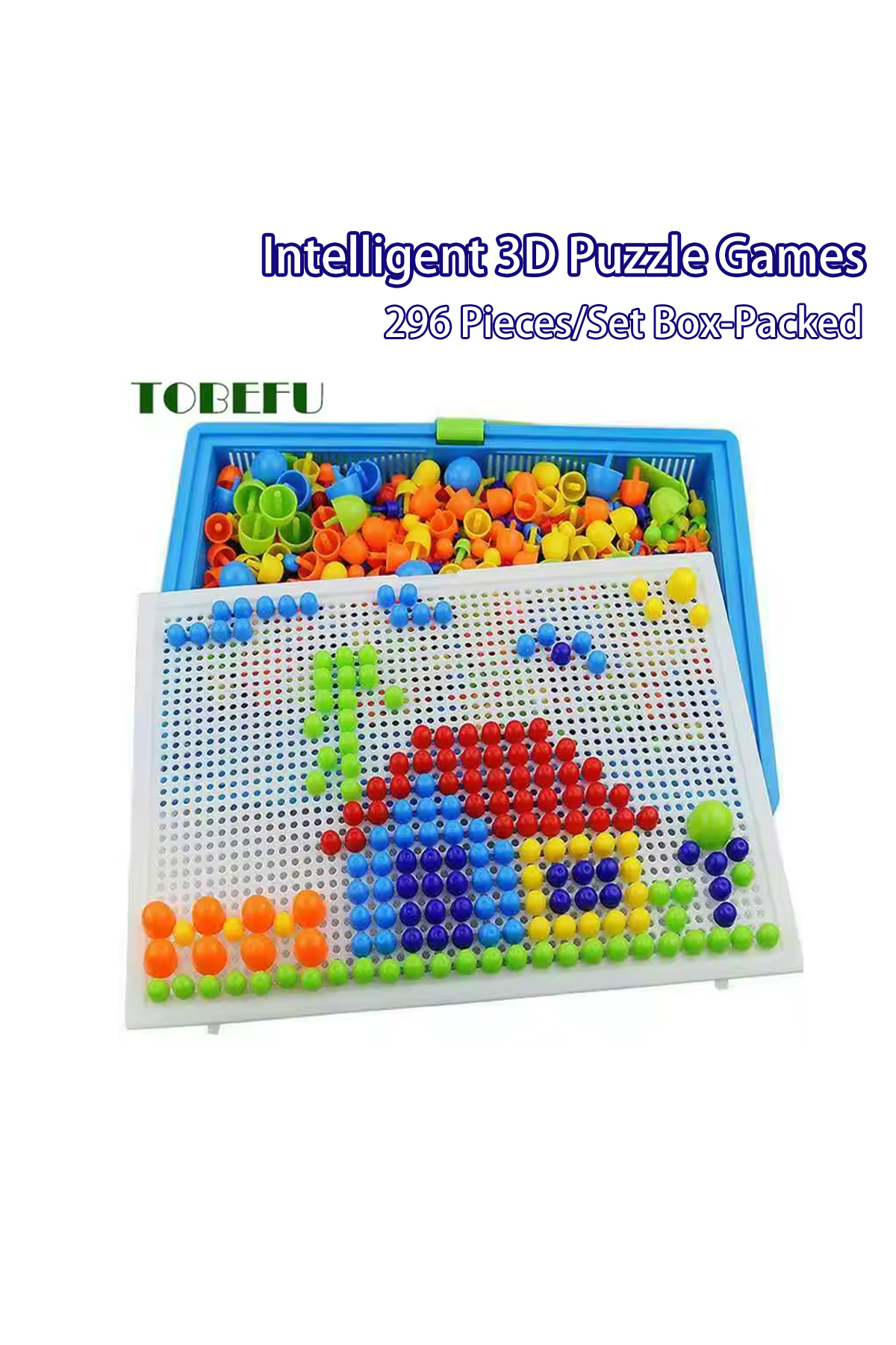 لوحة ألغاز ذكية ثلاثية الأبعاد للأطفال – 296 قطعة...