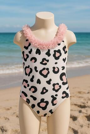 Pukka Boz Aras&Rüzgar Leopar Çiçekli Bebek Ve Çocuk Mayo