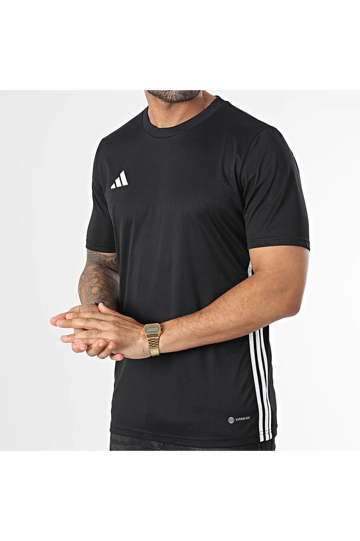 adidas-Ανδρικό μπλουζάκι προπόνησης κατάλληλο για καθημερινή χρήση και αθλητικό άνετο απλό μπλουζάκι 5