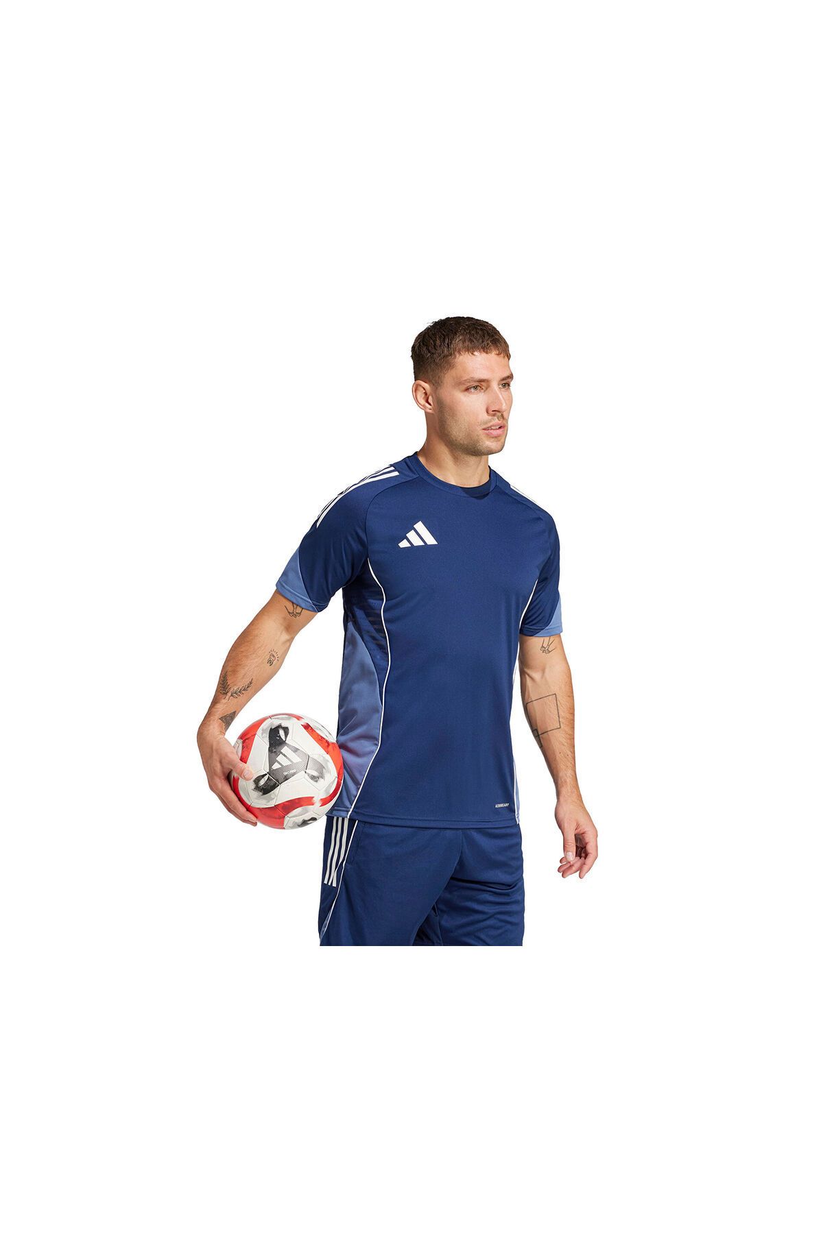 adidas-Ανδρικό μπλουζάκι προπόνησης κατάλληλο για καθημερινή χρήση και αθλητικό άνετο απλό μπλουζάκι 3