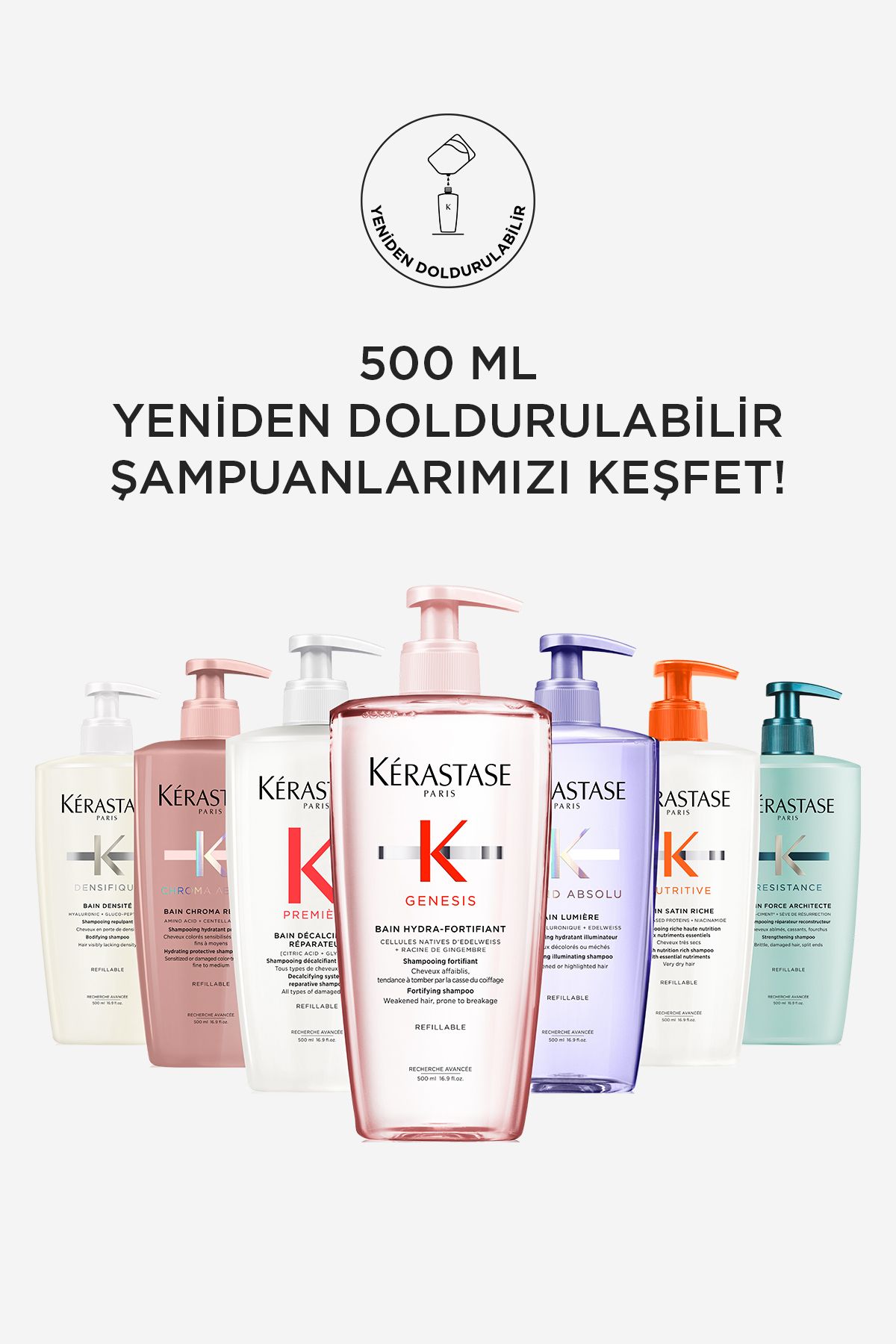 شامپو مردانه و زنانه BLOND ABSOLU BAIN LUMIERE BUSISSING 500 میل برای درخشش موهای بلوند Kerastase