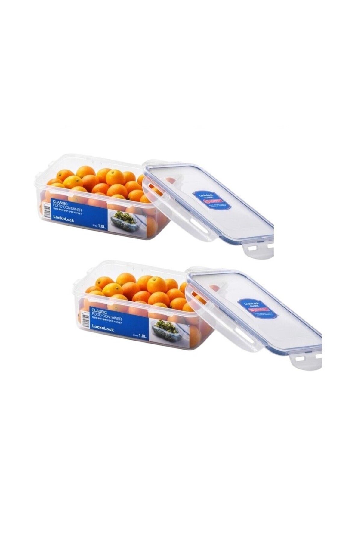 locknlock-Classic Airtight Rectangular Containers 1L Set of 2 3