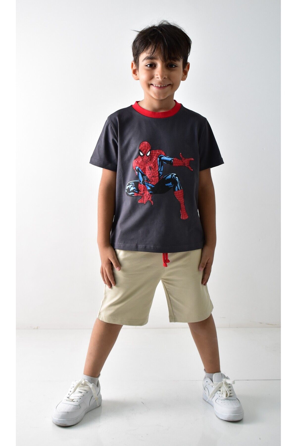 Banadamoda-Boy's Printed T-shirt Shorts Set 4