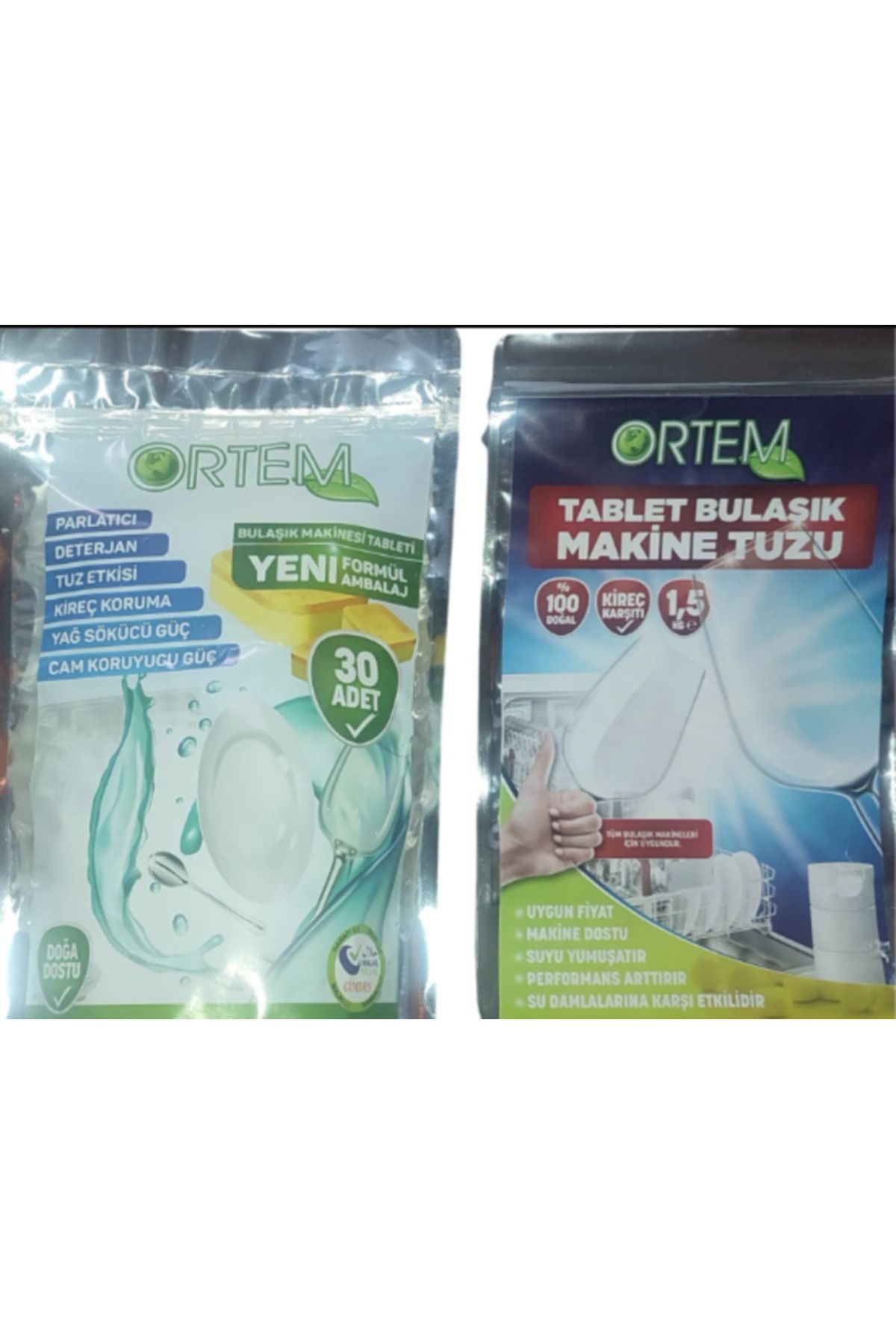 ORTEM Bulaşık Makine Tableti Ve Tablet Bulaşık Makine Tuzu