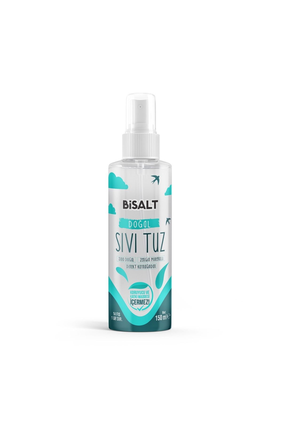 Bisalt Delice Doğal Sıvı Tuz 150 ml Sprey Şişe
