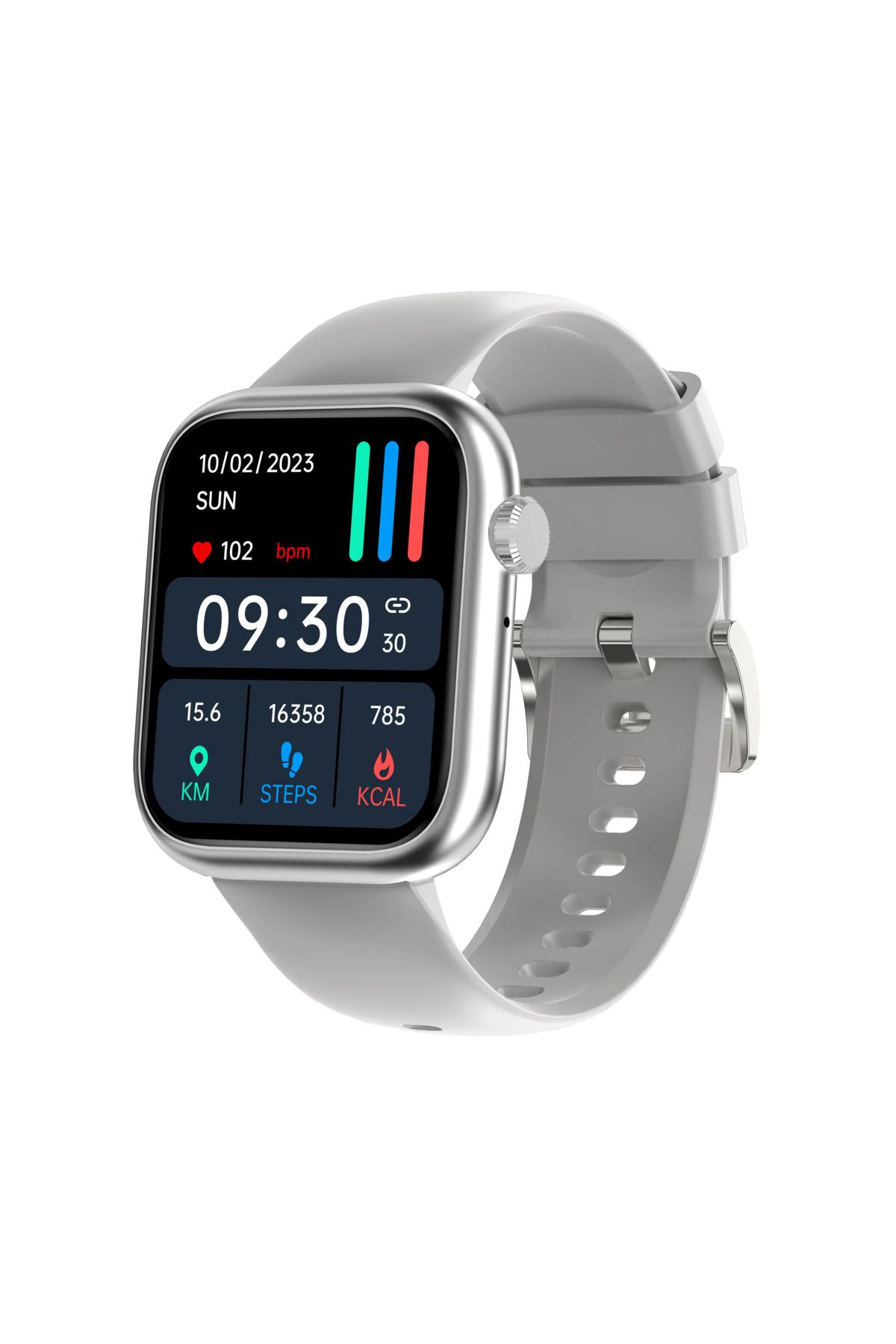 iOsuite-Smart Watch 1.83" Hd Fitness Tracker, Bluetooth Call, Heart Rate, Bp, Spo2 - Gray 2