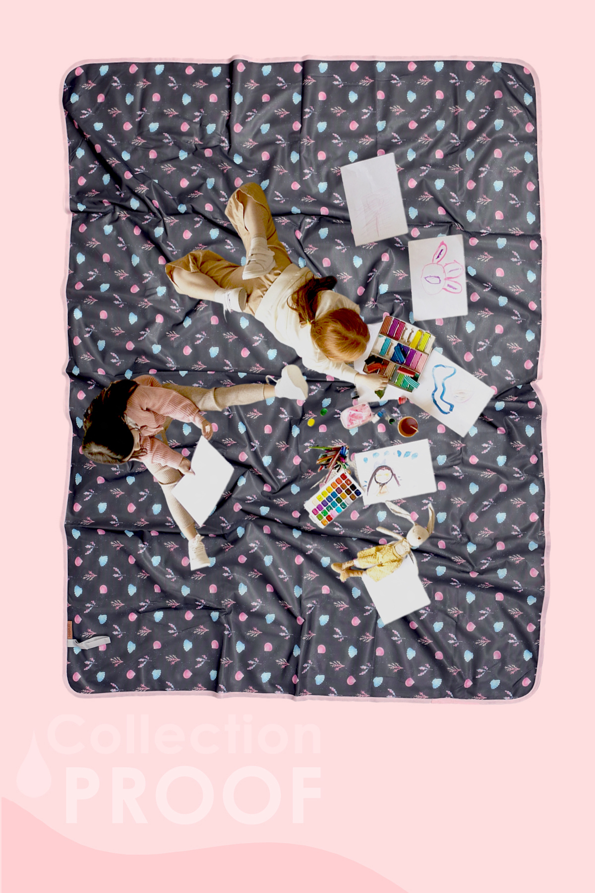 HAMUR Proof Sıvı Geçirmez Etkinlik Aktivite Halı Örtüsü 100x140 Çok Amaçlı Bebek Çocuk Oyun Matı Sheni fotoğrafı 5 (önizleme)