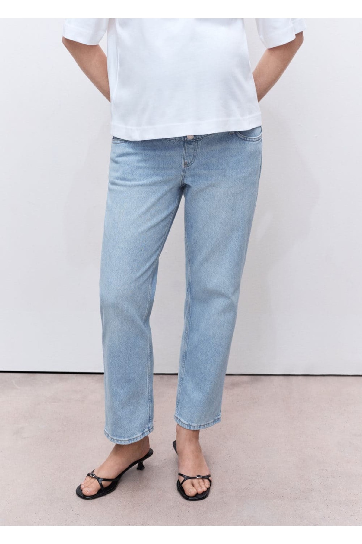 Düz kesim hamile jean