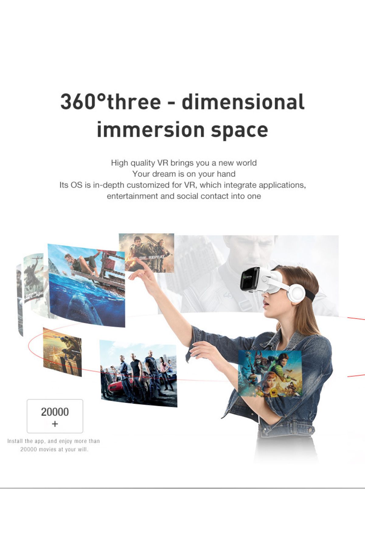 BiXXBi-VR/3D Glasses For IOS Android Mobile Phone, Games, Video, Headphones And Bluetooth Controller 4