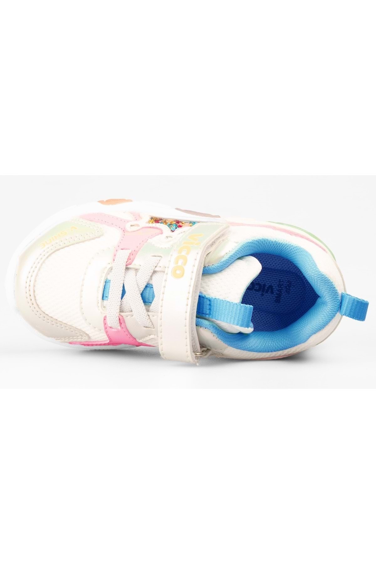 Vicco-Queen Lighted Orthopedic Children's Sports Shoes White 6