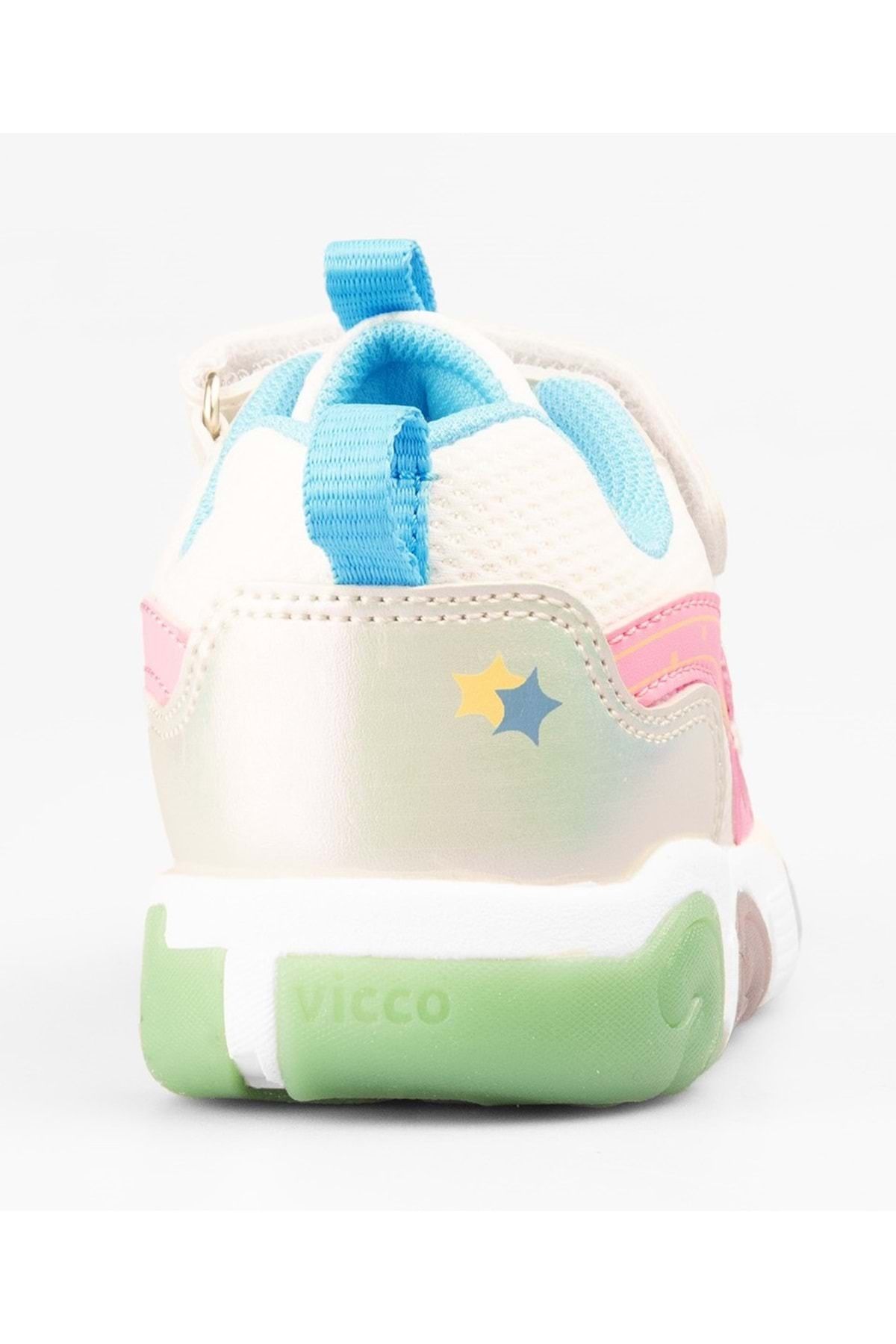 Vicco-Queen Lighted Orthopedic Children's Sports Shoes White 5