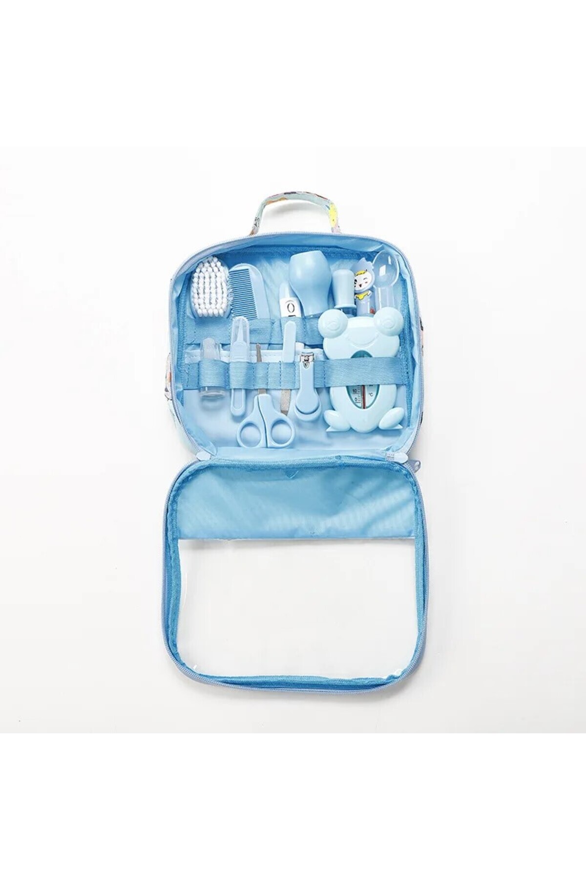 tutobaby Çantalı Bebek Bakım Seti Mavi (13 Parça) fotoğrafı 5 (önizleme)