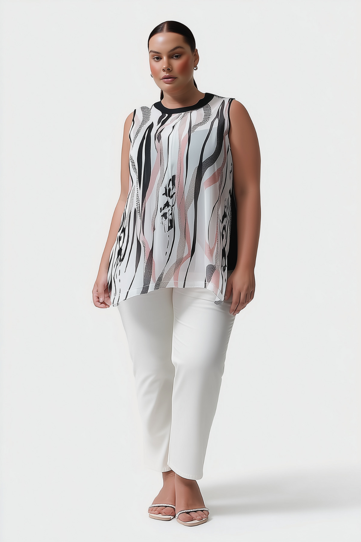 Hanezza-Chiffon Garnished Blouse 3