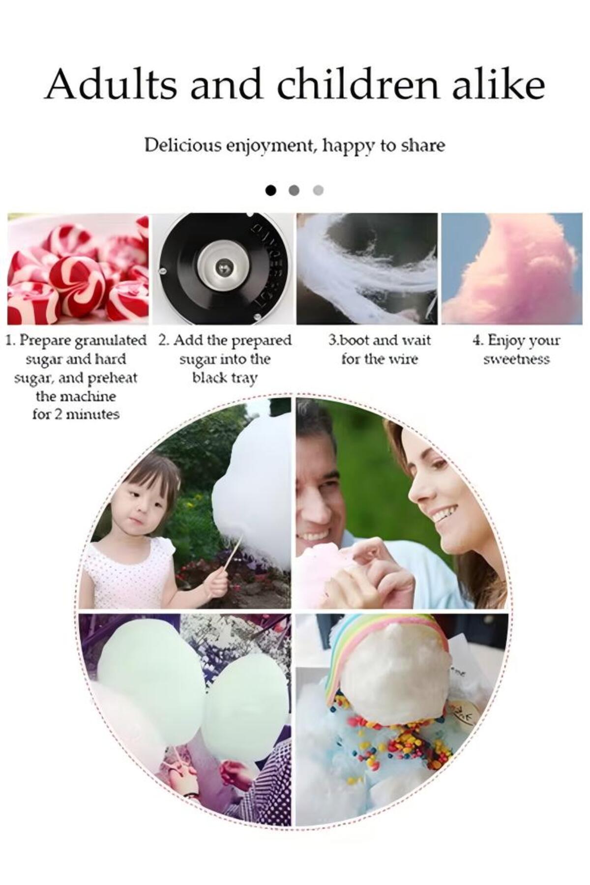 آلة صنع حلوى غزل البنات الكهربائية الصغيرة، آلة صنع حلوى غزل البنات المحمولة، أدوات منزلية للأطفال