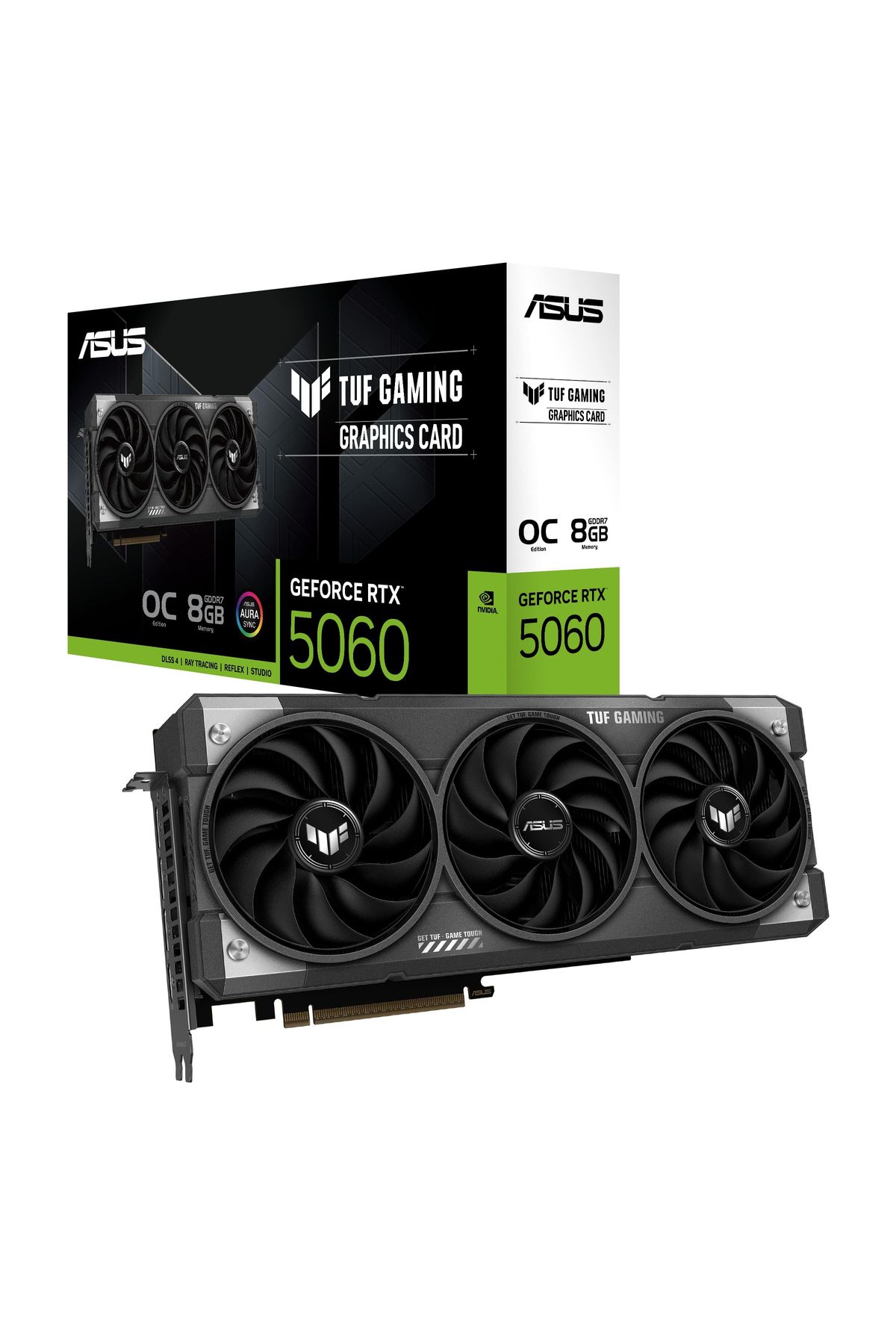 ASUS Tuf Gamıng Geforce Rtx 5060 Oc 8gb Edition Tuf-rtx5060-o8g-gamıng Gddr7 128bit Gaming (OYUNCU)
