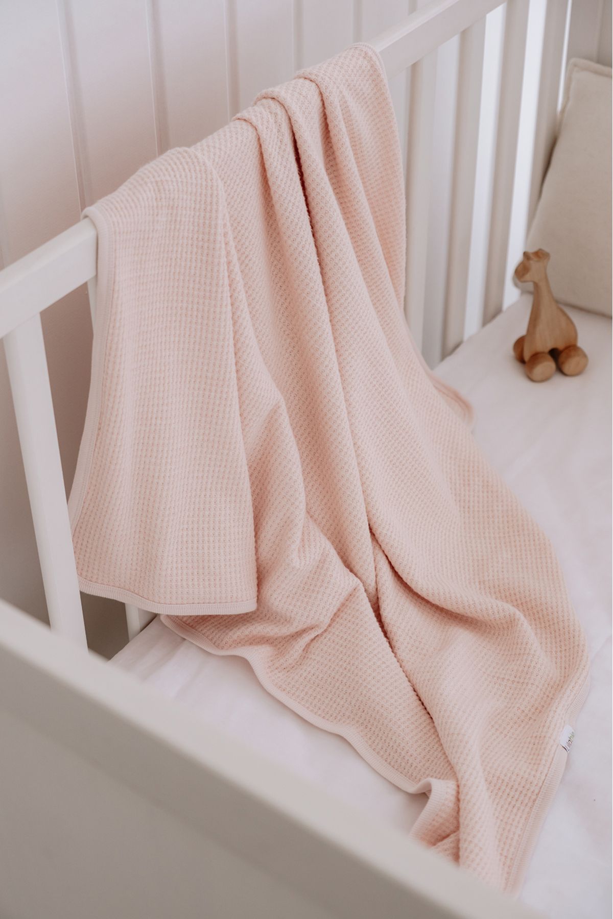 Lilabio-100% Organic Cotton Double Layer Pique Baby Blanket (90X90Cm) 1