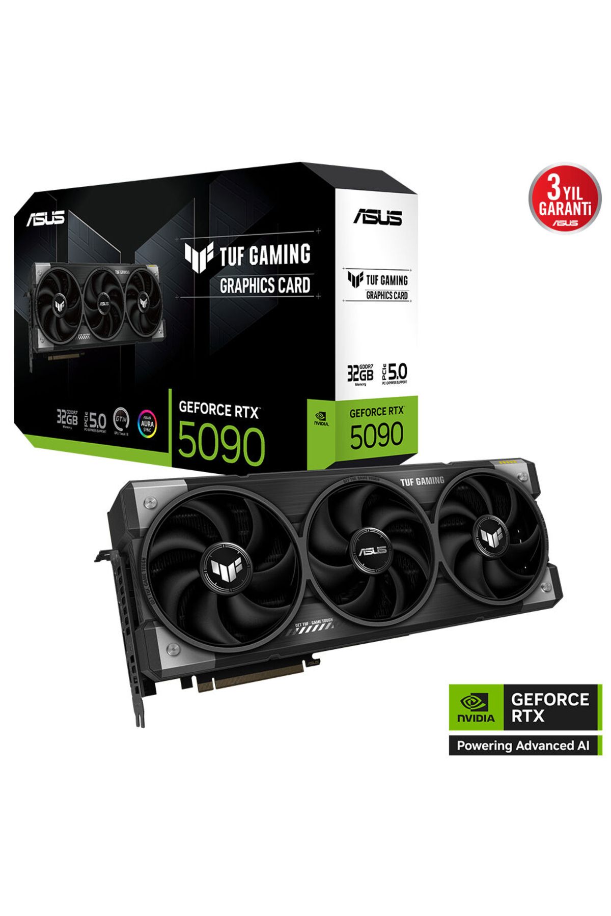 ASUS Tuf Gaming Geforce Rtx 5090 Tuf-rtx5090-32g-gamıng 32gb Gddr7 512 Bit Gaming (OYUNCU) Ekran Kar