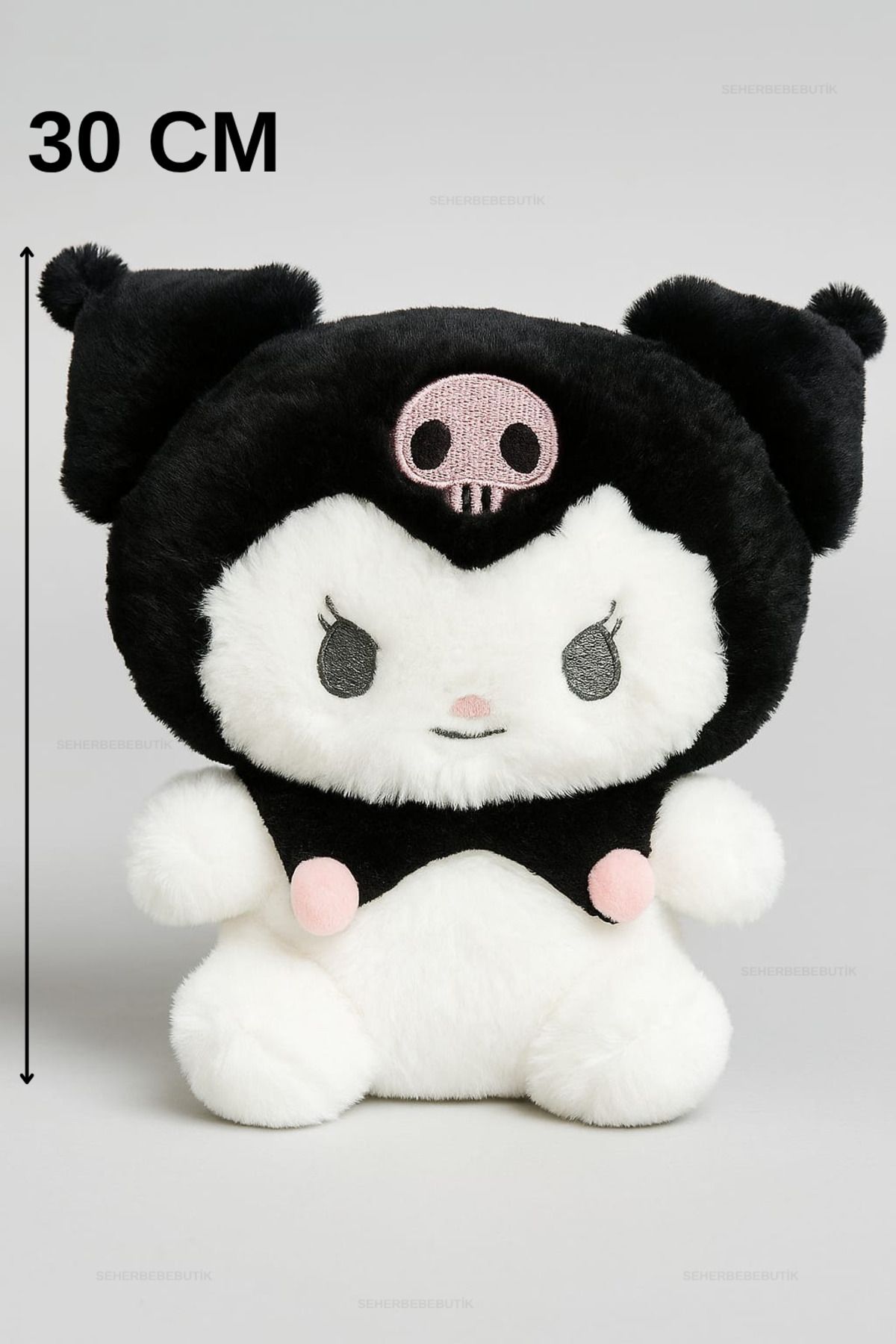 Plush Soft 30 Cm Kuromi Peluş Oyuncak Hediyelik Yumuşak Kaliteli Kumaş