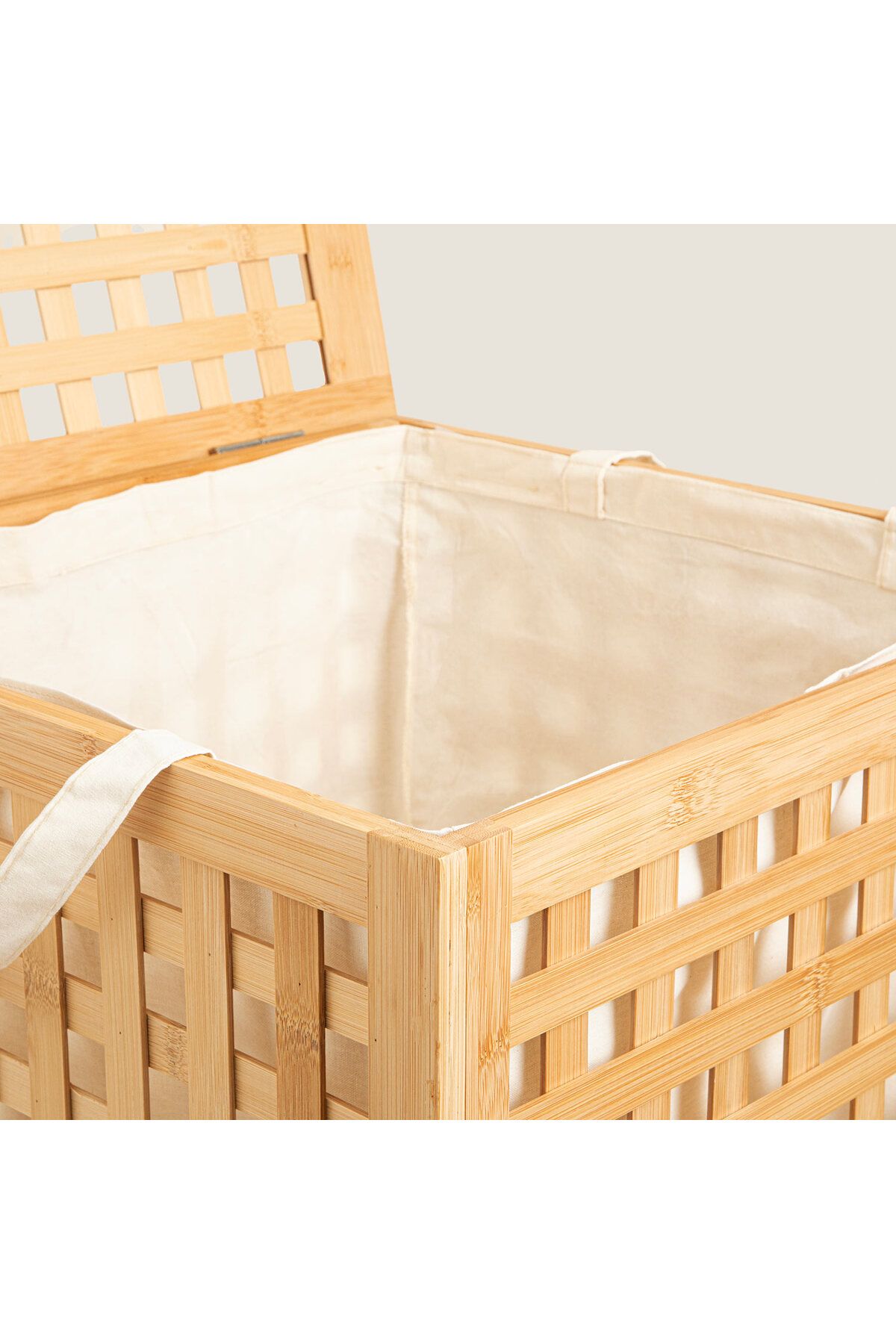 Chakra-Bamboo Laundry Basket 62x45 Cm Natural 3