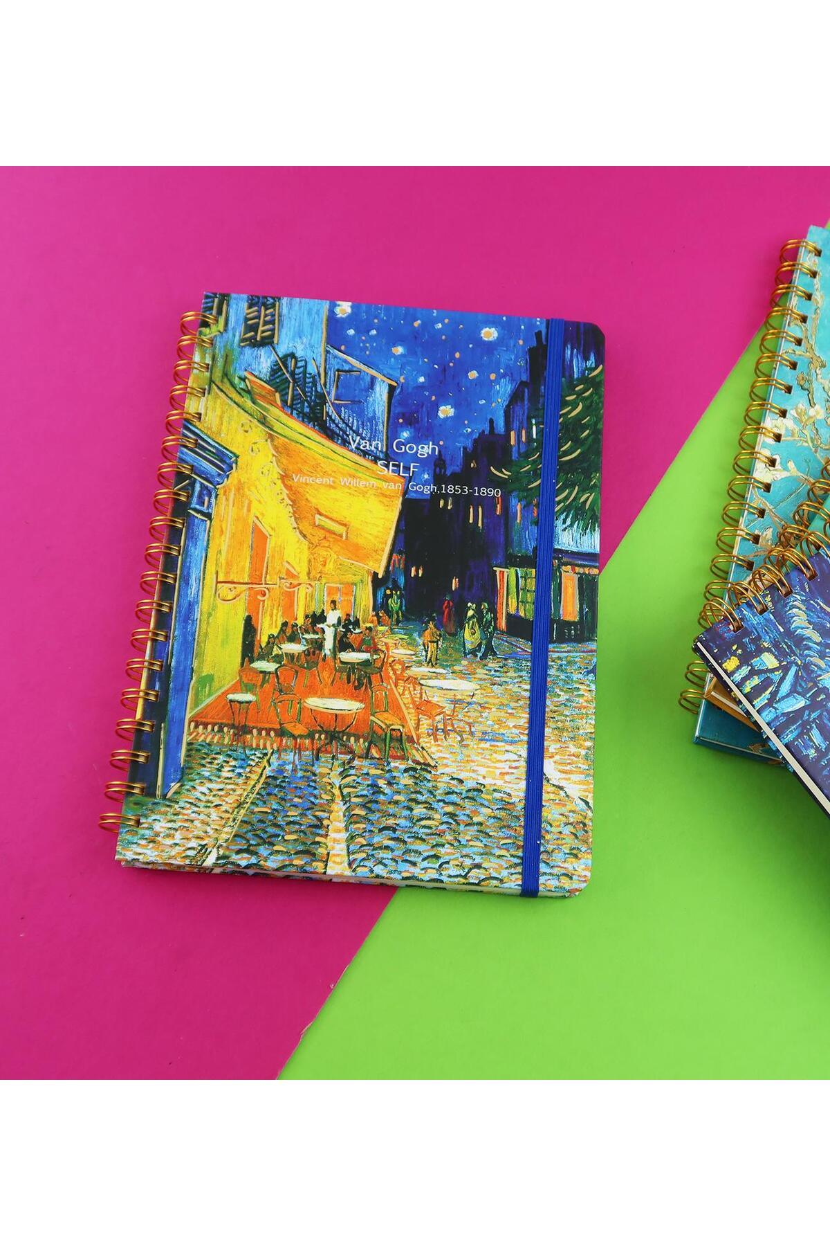 Gift Moda-Van Gogh Design Spiral B5 80 Sheets Notebook Bm-1716 1