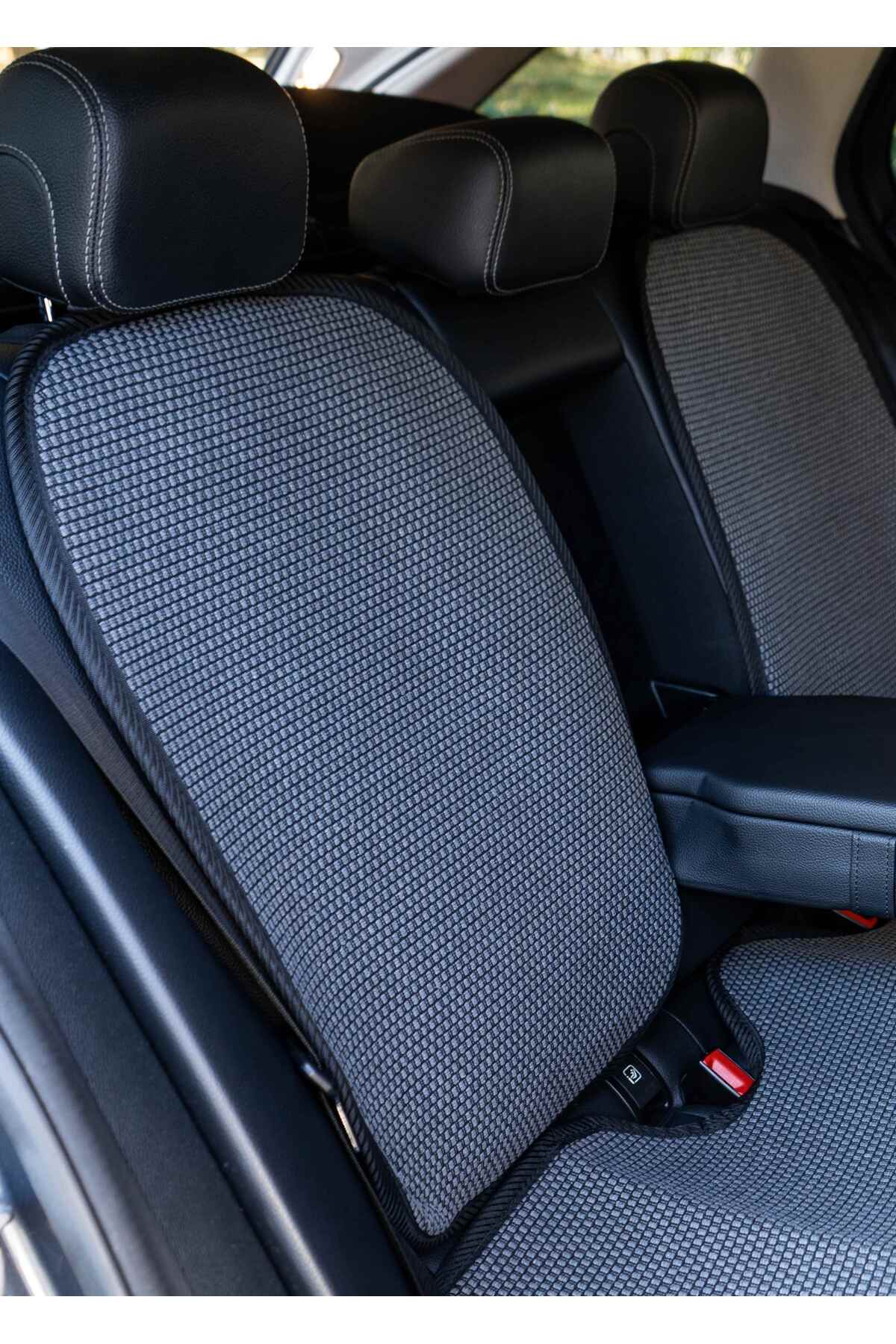 TREND Meka Part Oto Koltuk Koruyucu Kılıf 2 Parça SADECE Arka Koltuk Sırt Universal Füme fotoğrafı 2 (önizleme)