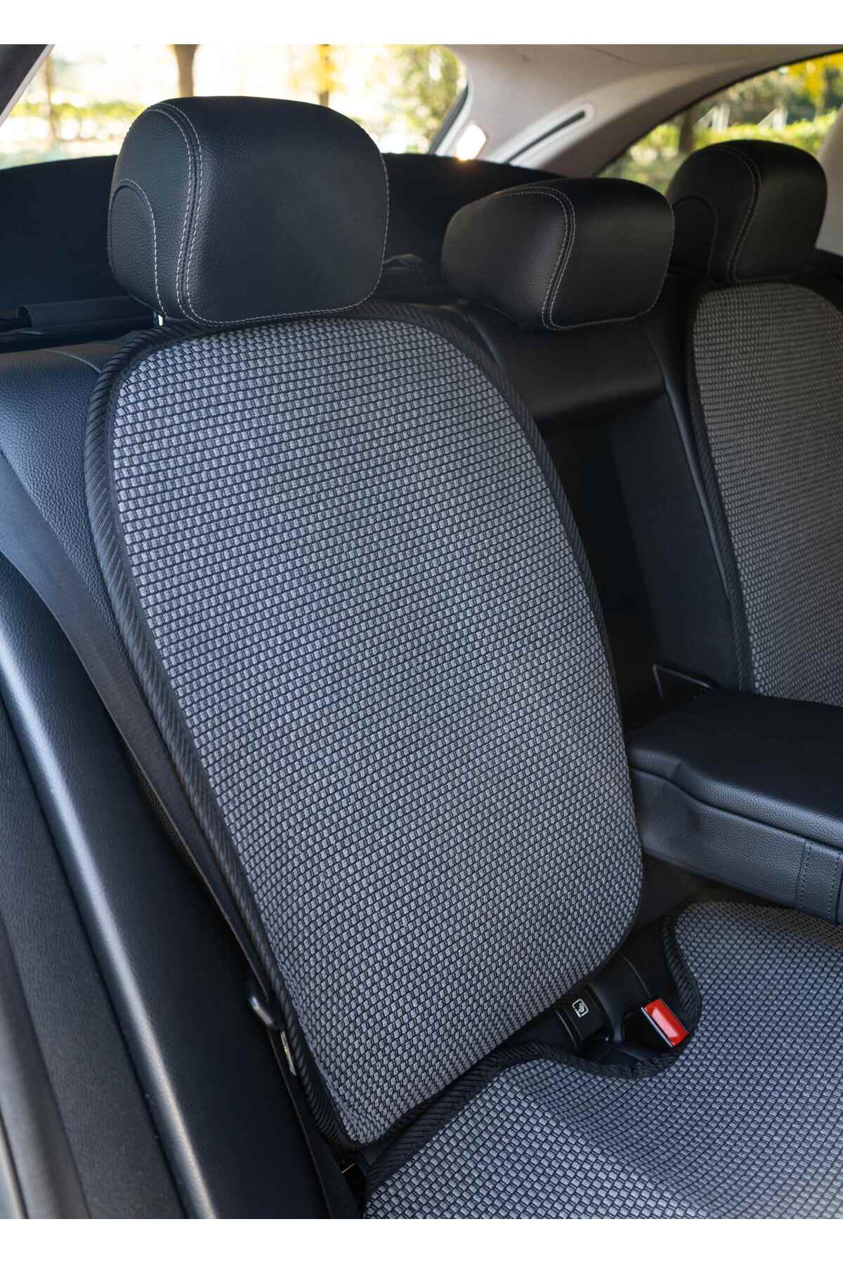 TREND Meka Part Oto Koltuk Koruyucu Kılıf 2 Parça SADECE Arka Koltuk Sırt Universal Füme fotoğrafı 3 (önizleme)