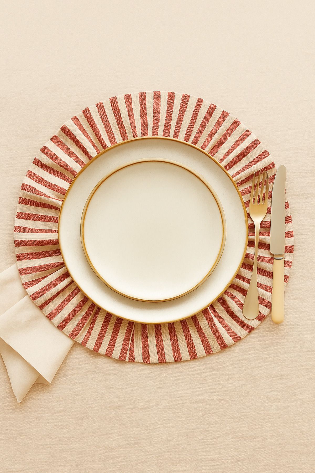 Mirilliahome-2-Piece Linen Ruffle Supla - Striped American Service Set 3