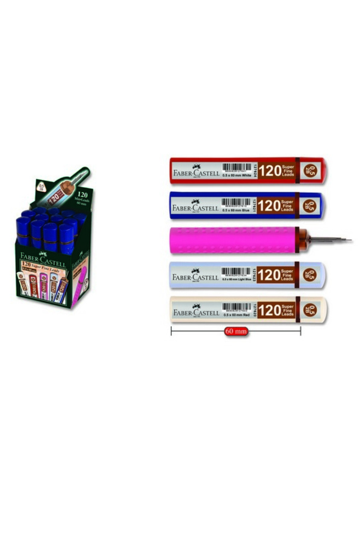 Faber Castell 120'li Min (Uç) 0.5mm