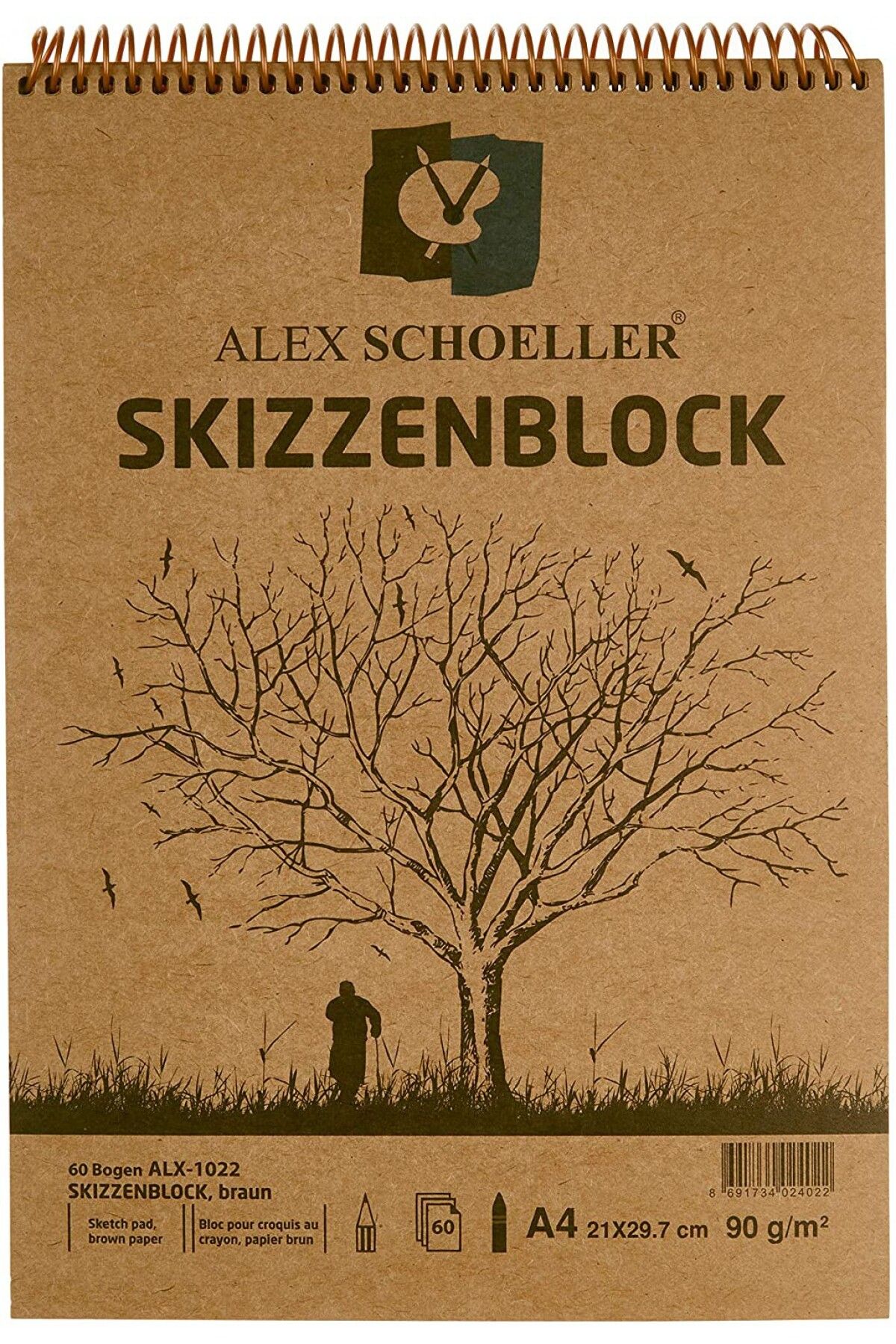 Alex Schoeller-سبيرالي كرافت 25x35 سم 90 جرام 30yp اسكيز ديفتيري / Alx.1022 1