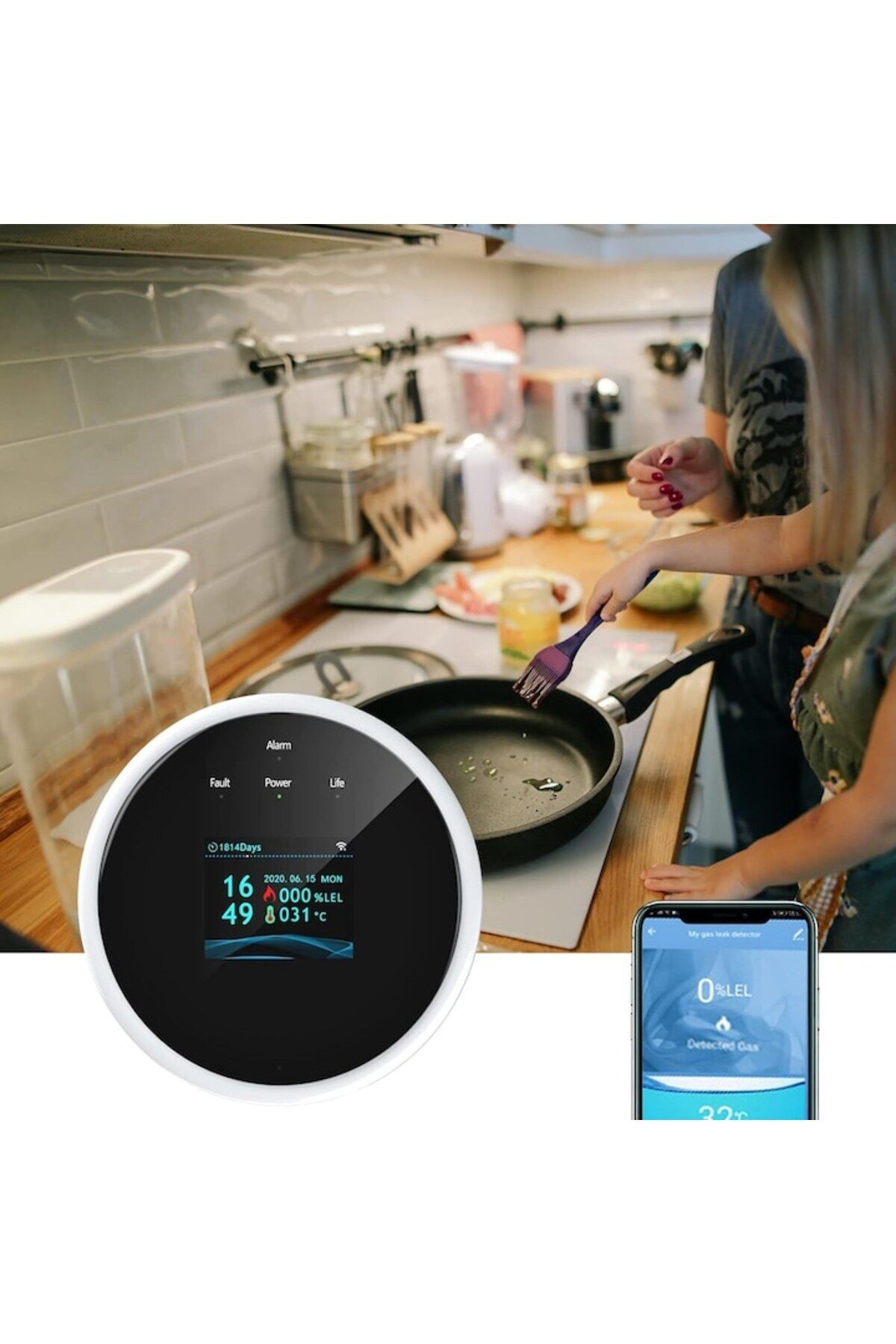 DLMDL-Smart Gas Leak Detector with WiFi and LCD Display 7