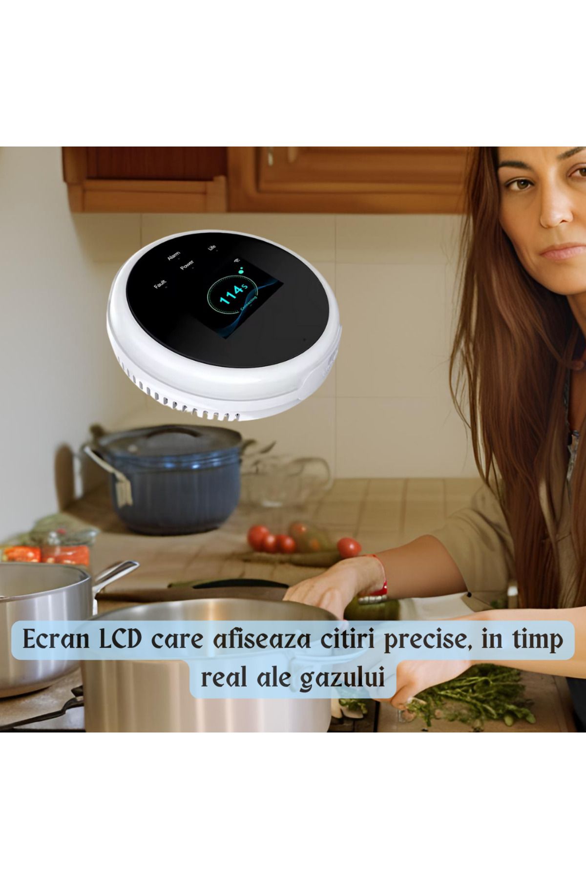 DLMDL-Smart Gas Leak Detector with WiFi and LCD Display 4