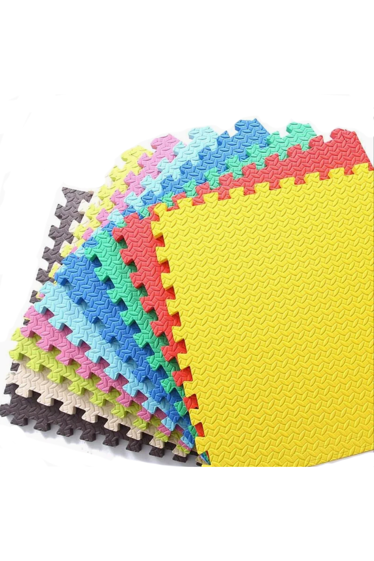 CARPAZAR Tatami Eva Mat Çocuklar İçin Köpük Halı Matı Puzzle Geçmeli Oyun Spor Kaymaz Mat 16 adet 50x50 13mm fotoğrafı 2 (önizleme)