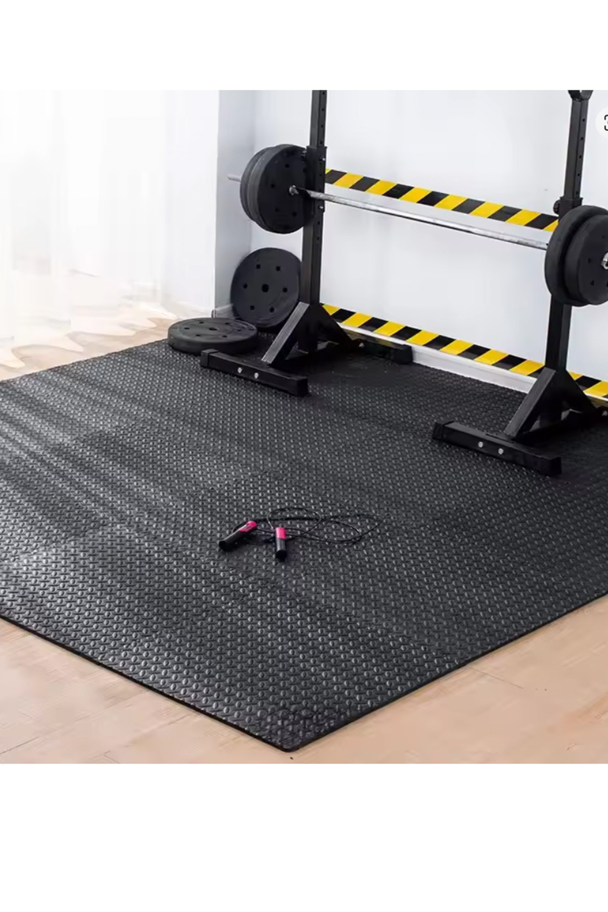 CARPAZAR Damla Desen Tatami Eva Spor Yoga Pilates Oyun Matı Halısı Minderi Puzzle 50x50 13mm 8 Adet 100x200