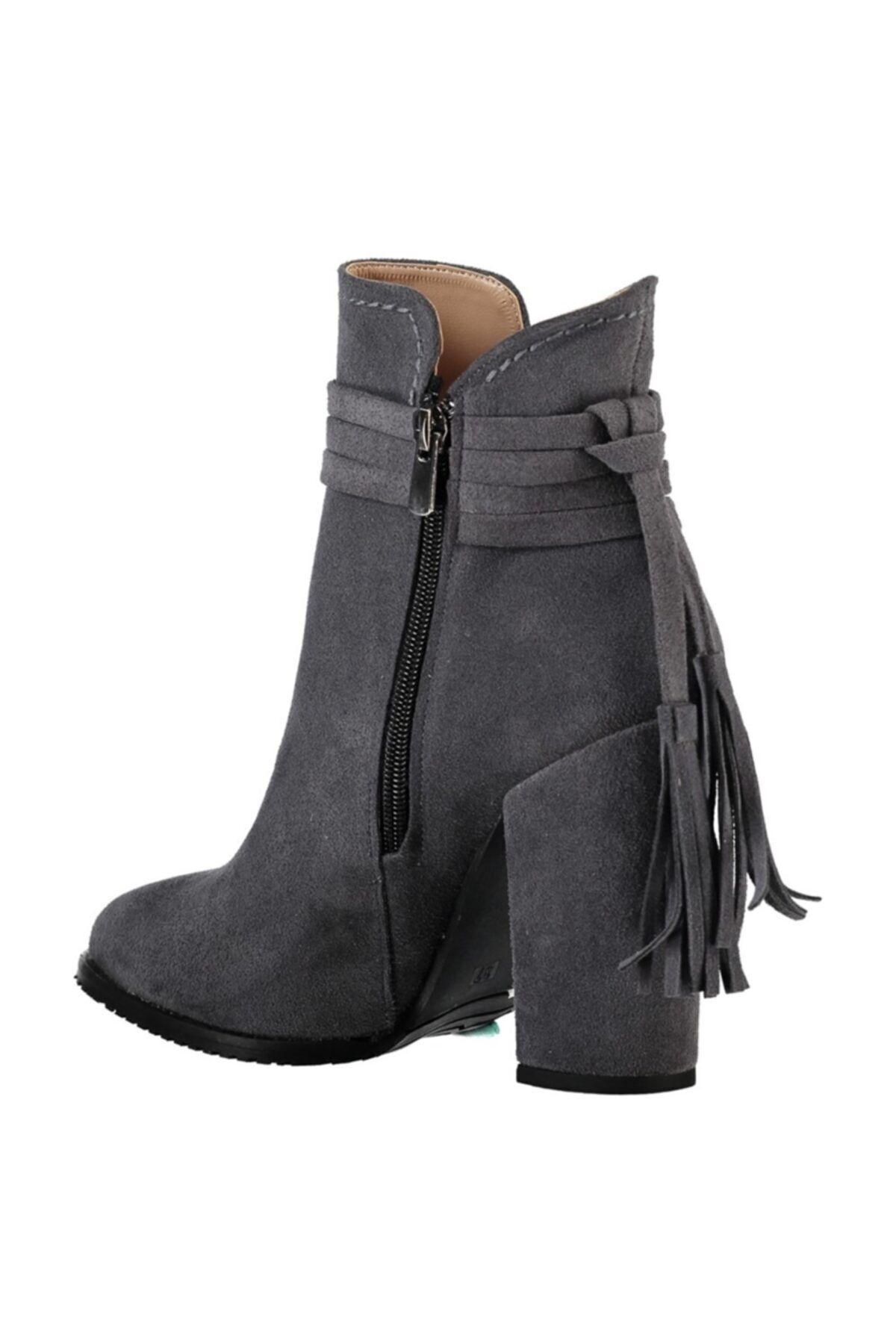 Fox Shoes-Сиви дамски боти A922803902 4
