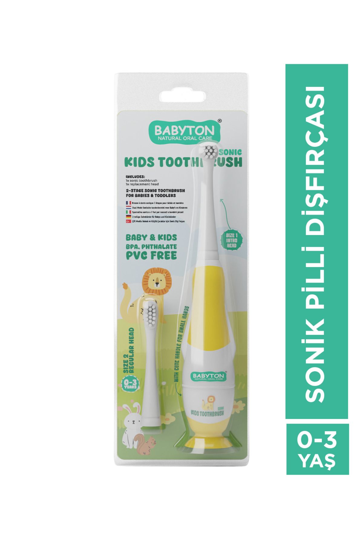 BABYTON Bebek & Çocuk Sonik Pilli Diş Fırçası