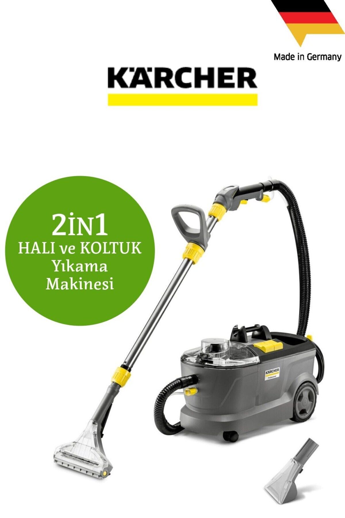 Karcher Puzzi 10/1 Halı Koltuk Yıkama Makinesi-deterjan Kullanılabilir Yüksek Güçlü Halı Ve Zemin Yıkama