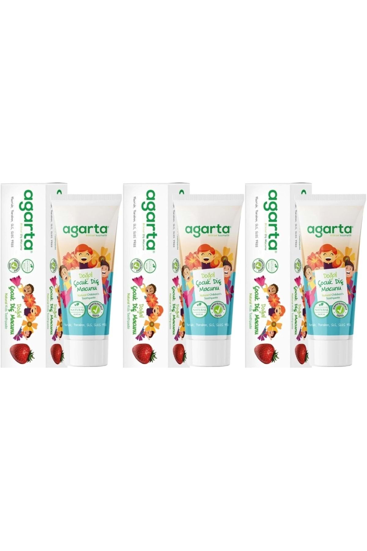 Agarta Doğal Diş Macunu 75ml Çocuk (3 LÜ SET)