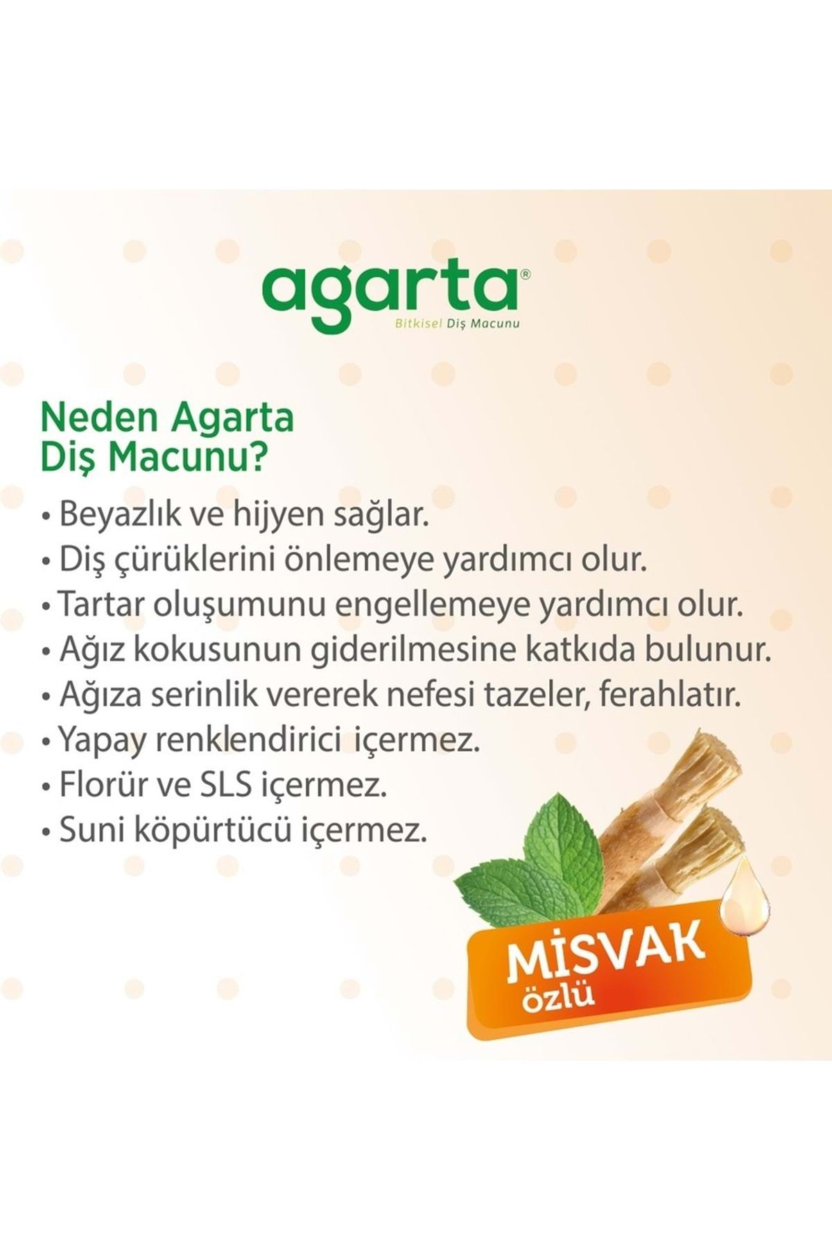 Agarta-معجون أسنان طبيعي 100 مل بخلاصة المسك (مجموعة من 5) 6