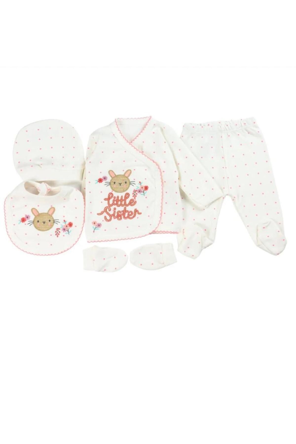 MODA PİNKJOY KIZ BEBEK 5 ‘Lİ HASTANE ÇIKIŞI