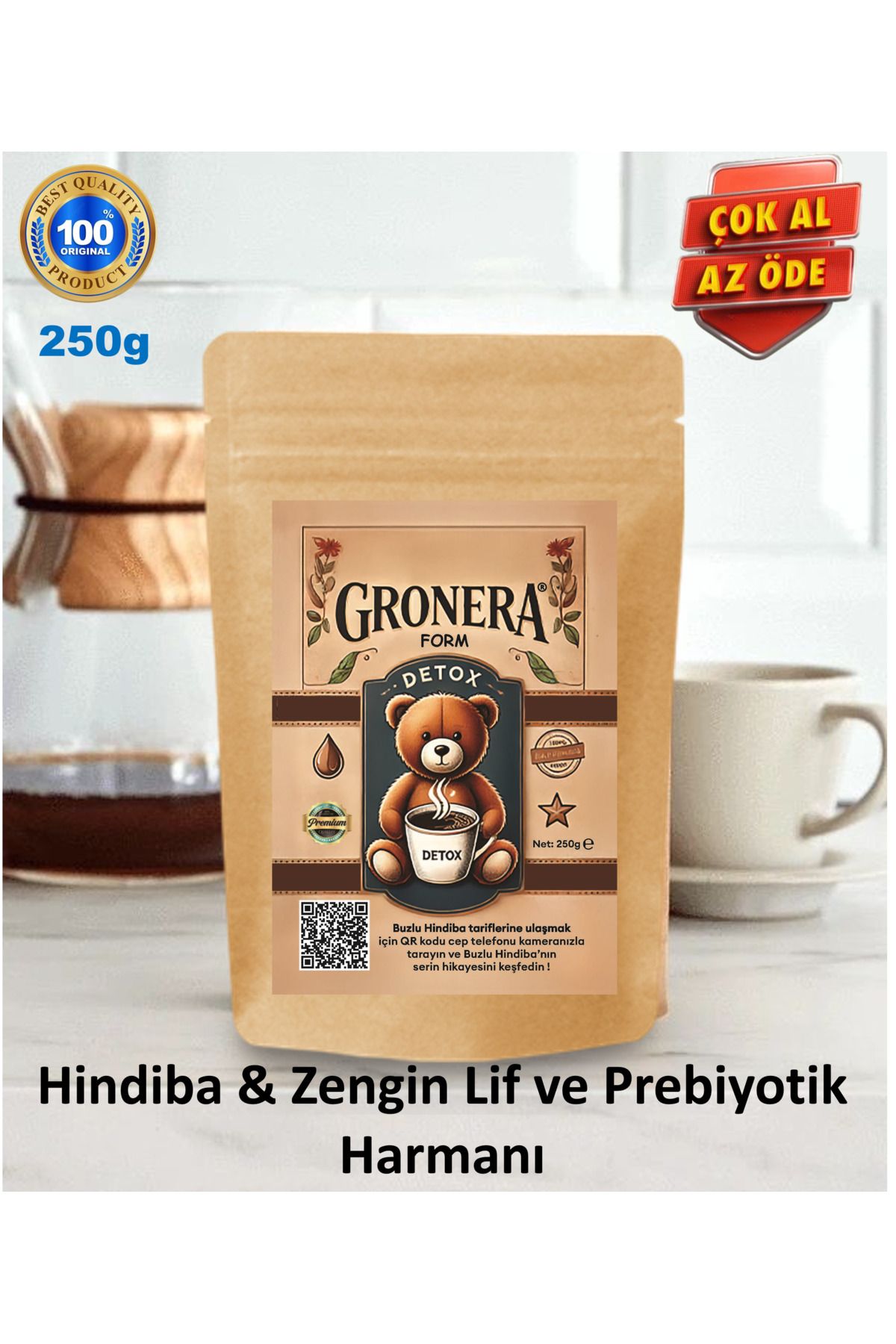 Gronera Hindiba FORM 250g (Hindiba & Zengin Lif ve Prebiyotik Harmanı)