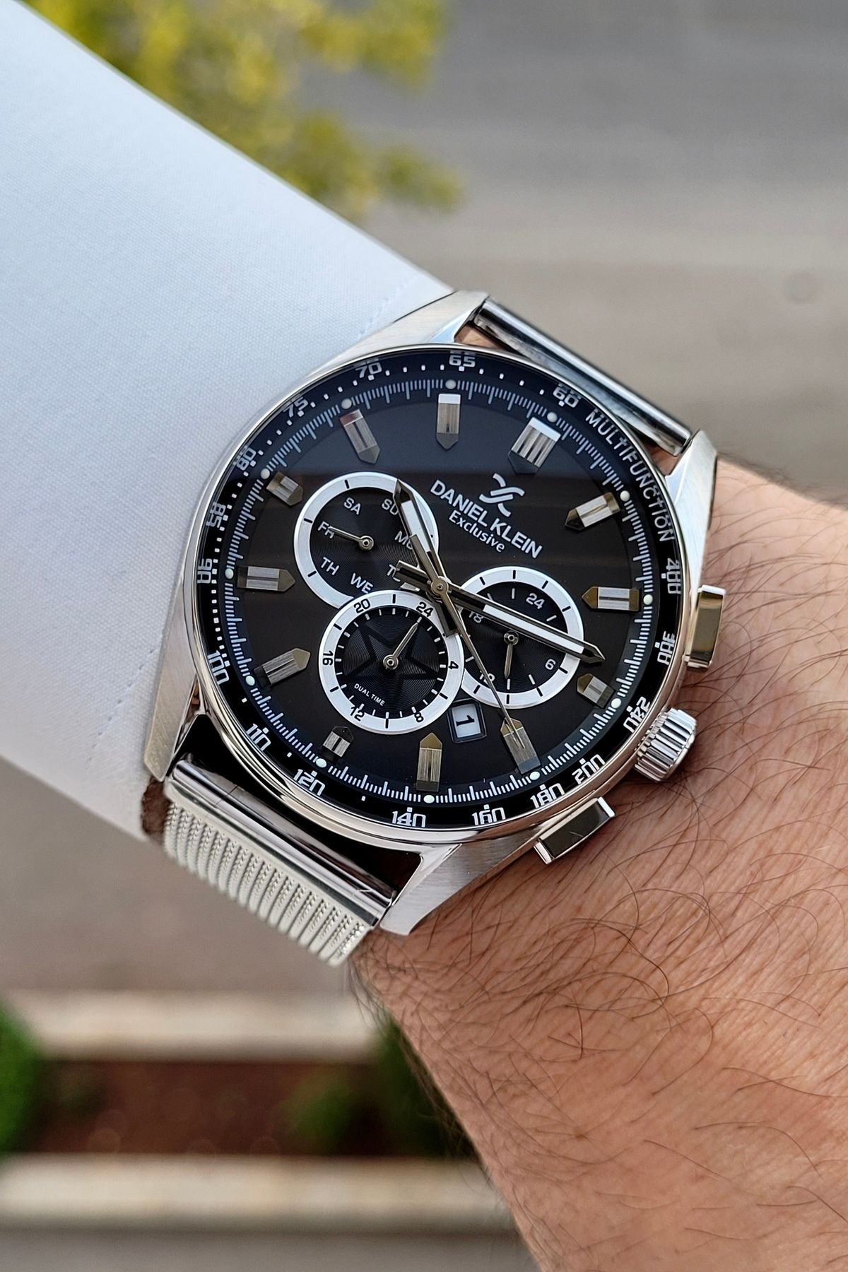 Daniel Klein Kadranı Siyah Kordonu Silver Renk 24 Ay Garantili Fonksiyonları Aktif Erkek Kol Saati
