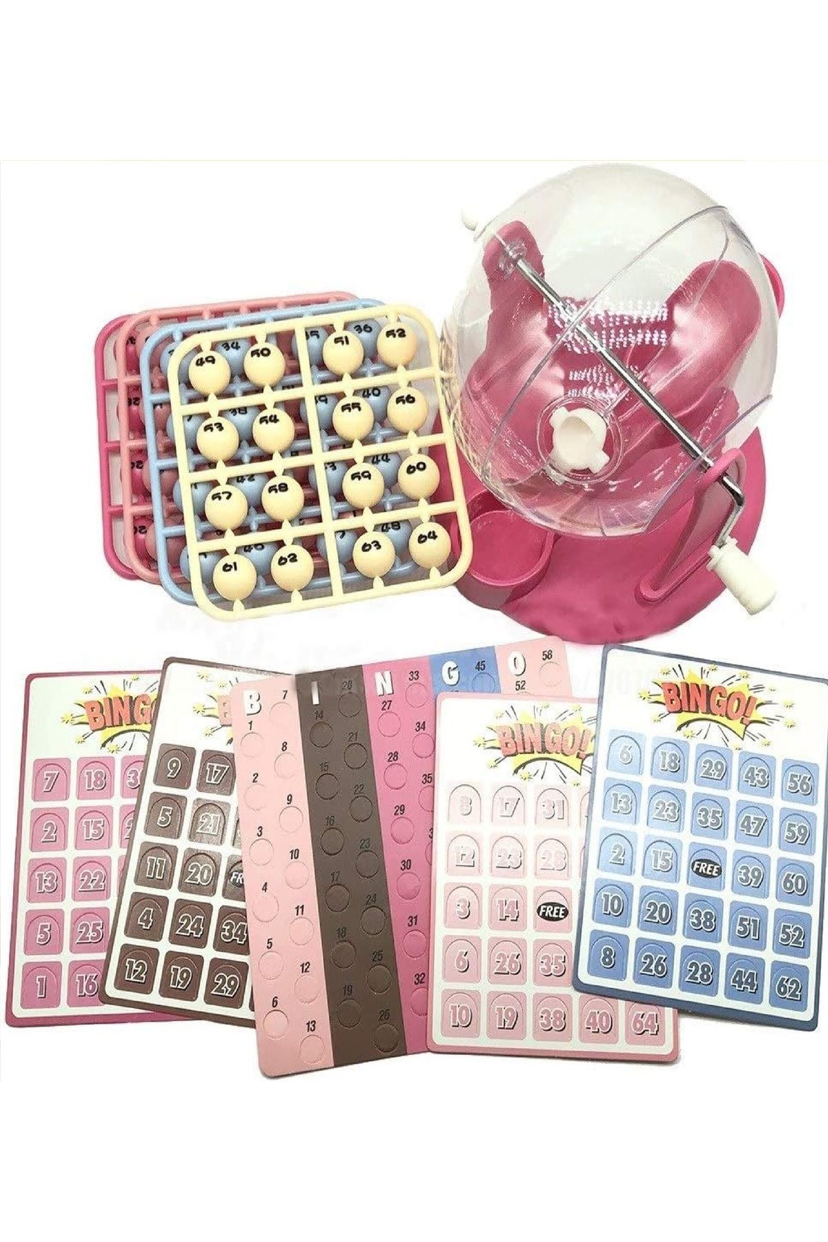 Other-Bingo set of 64 balls and a candy box machine, 12 x 12 x 16 cm 3